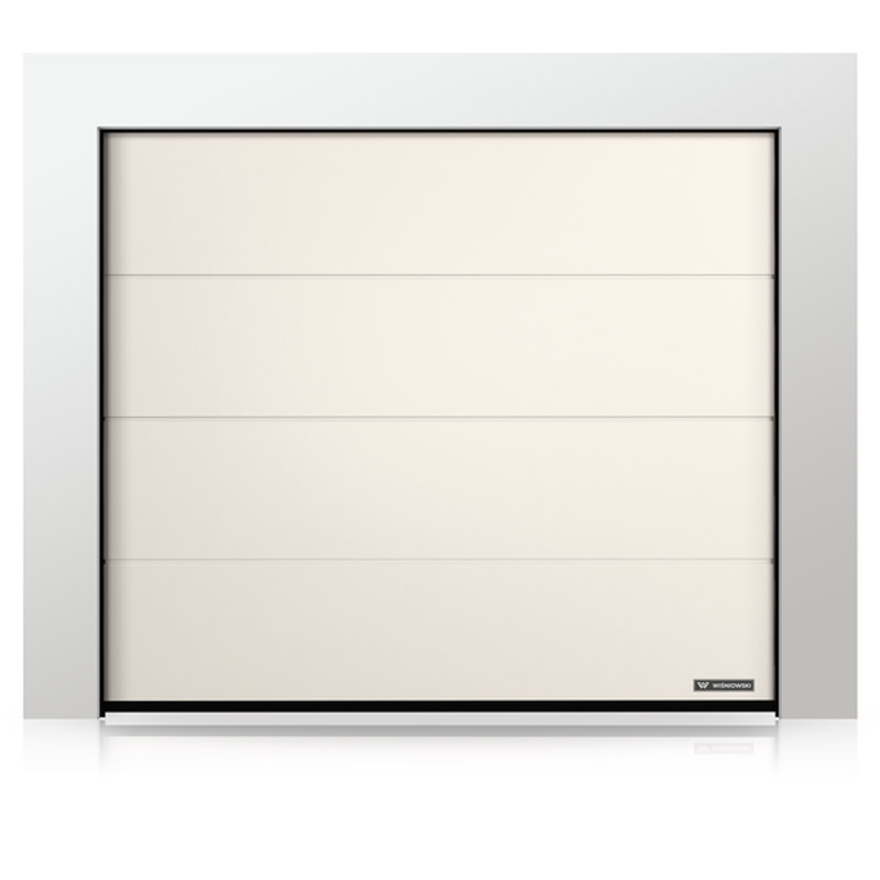 Garasjeport Grimstadporten Slettpanel Hvit