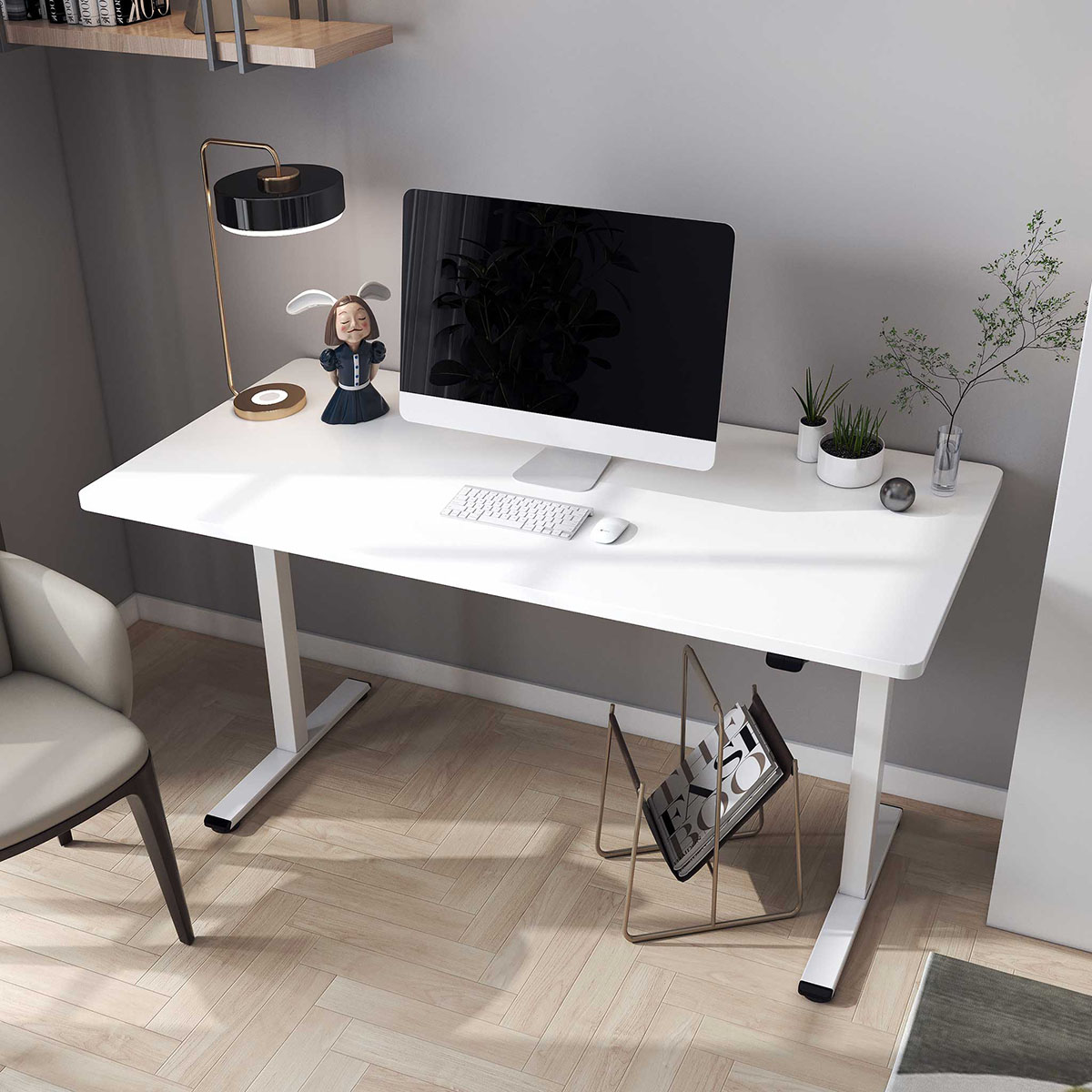 Skrivebord Lykke M100 140x70 cm Hev- og Senkbar