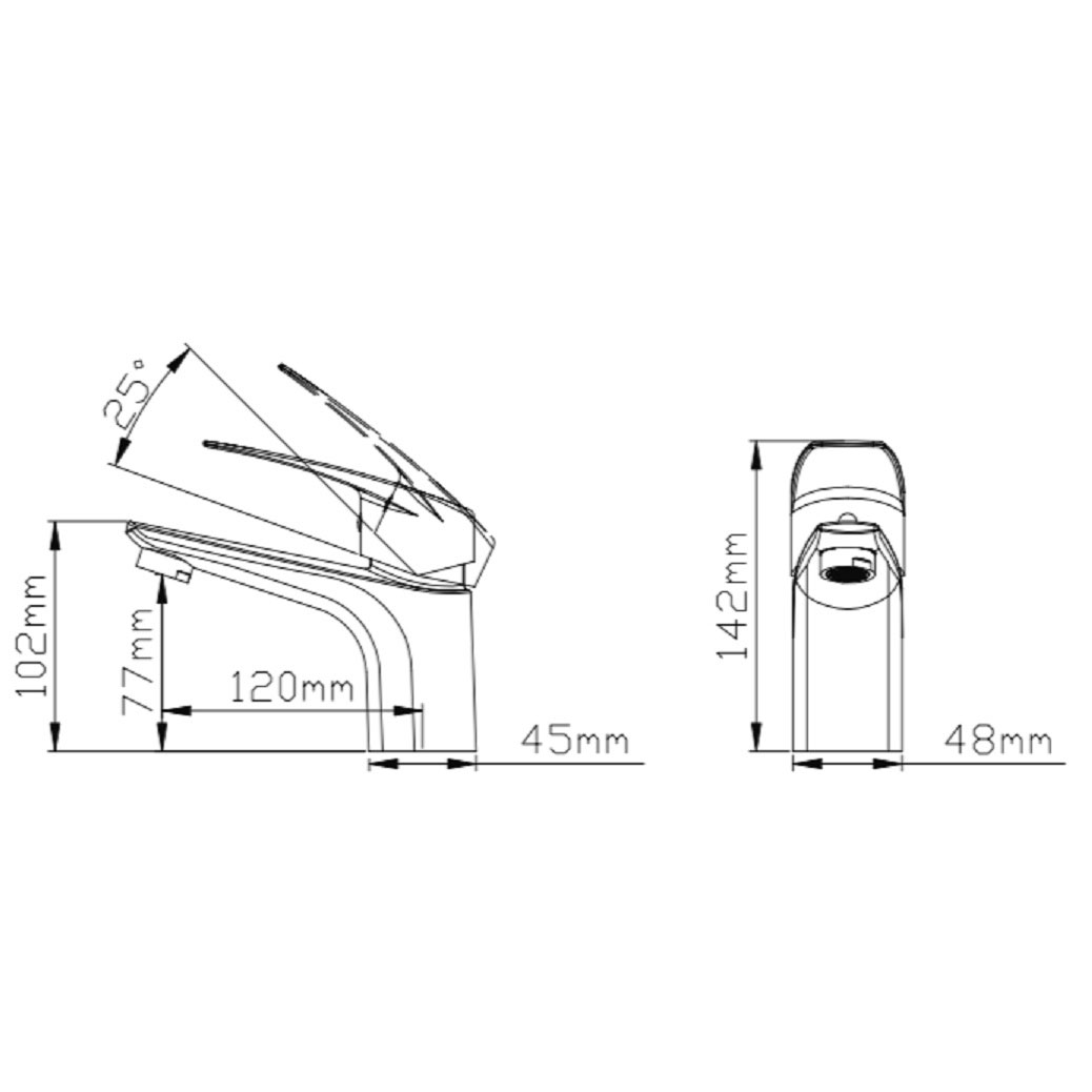 Servantbatteri Strand Stainless Titan TI-2001