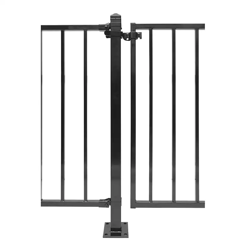 Gjerdestolpe Skotte Garden Klassisk Sort 105 cm Med