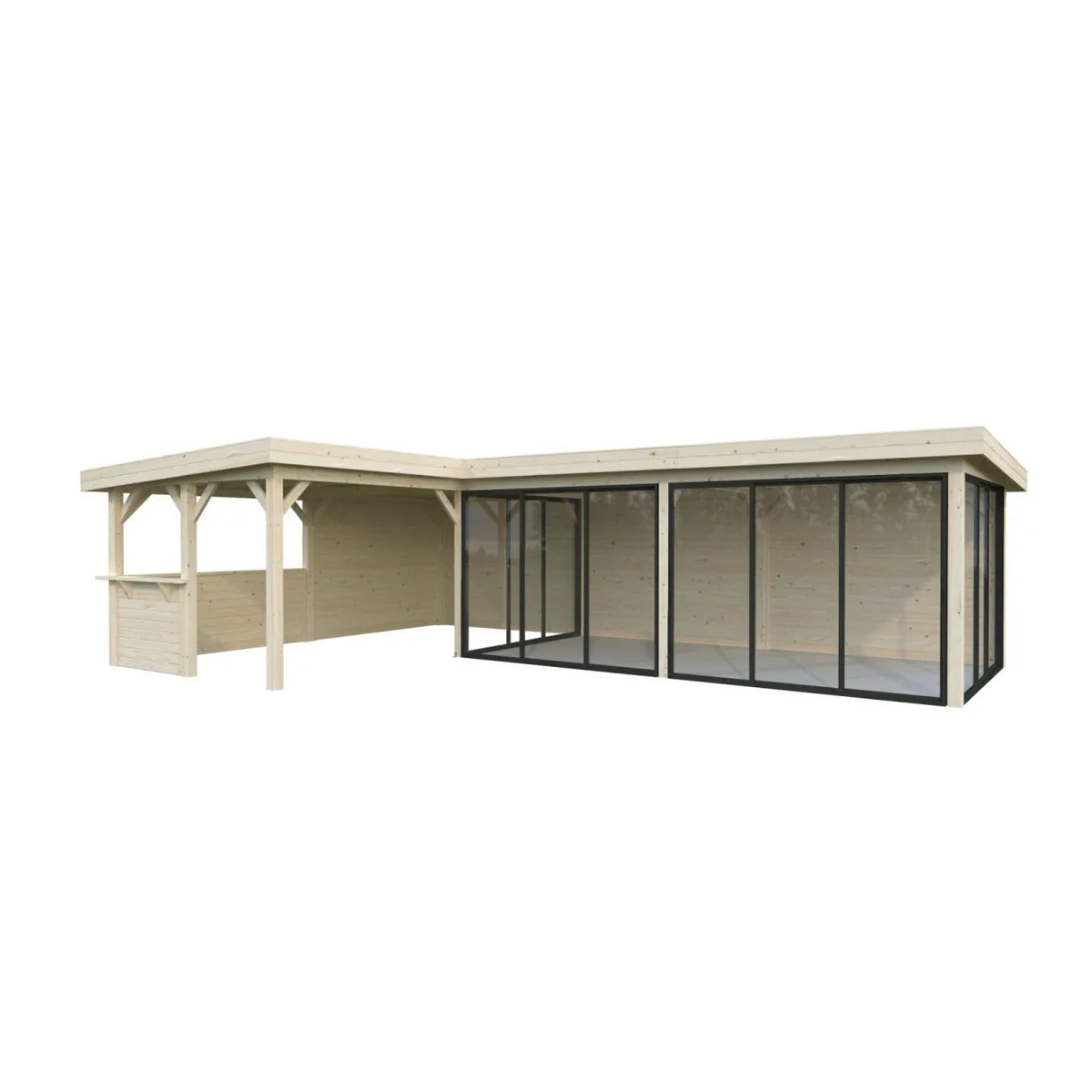 Hagestue Palmako Lenna 33,2 m2 Set 421 Slide