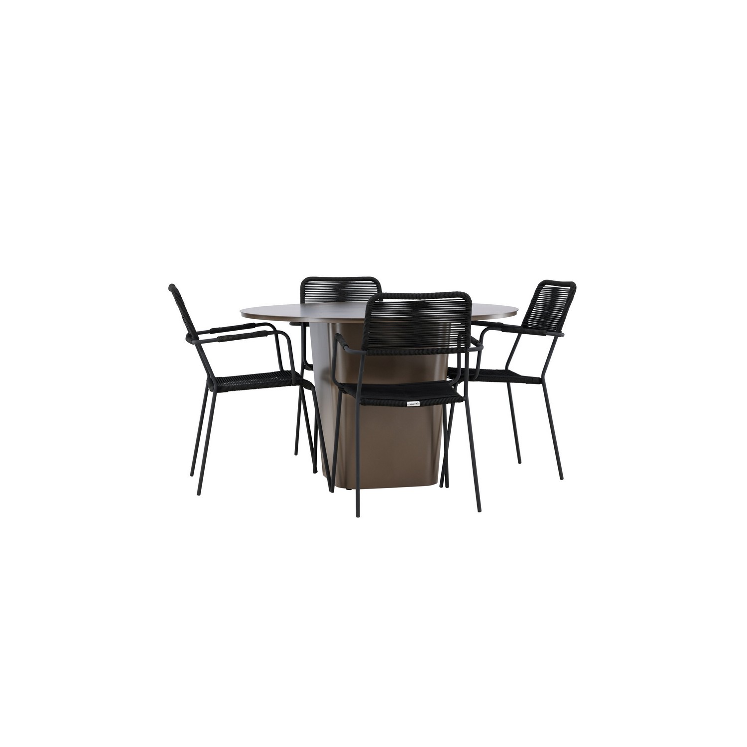 Hagegruppe Venture Home Santa Fe med 4 Lindos Lenestoler