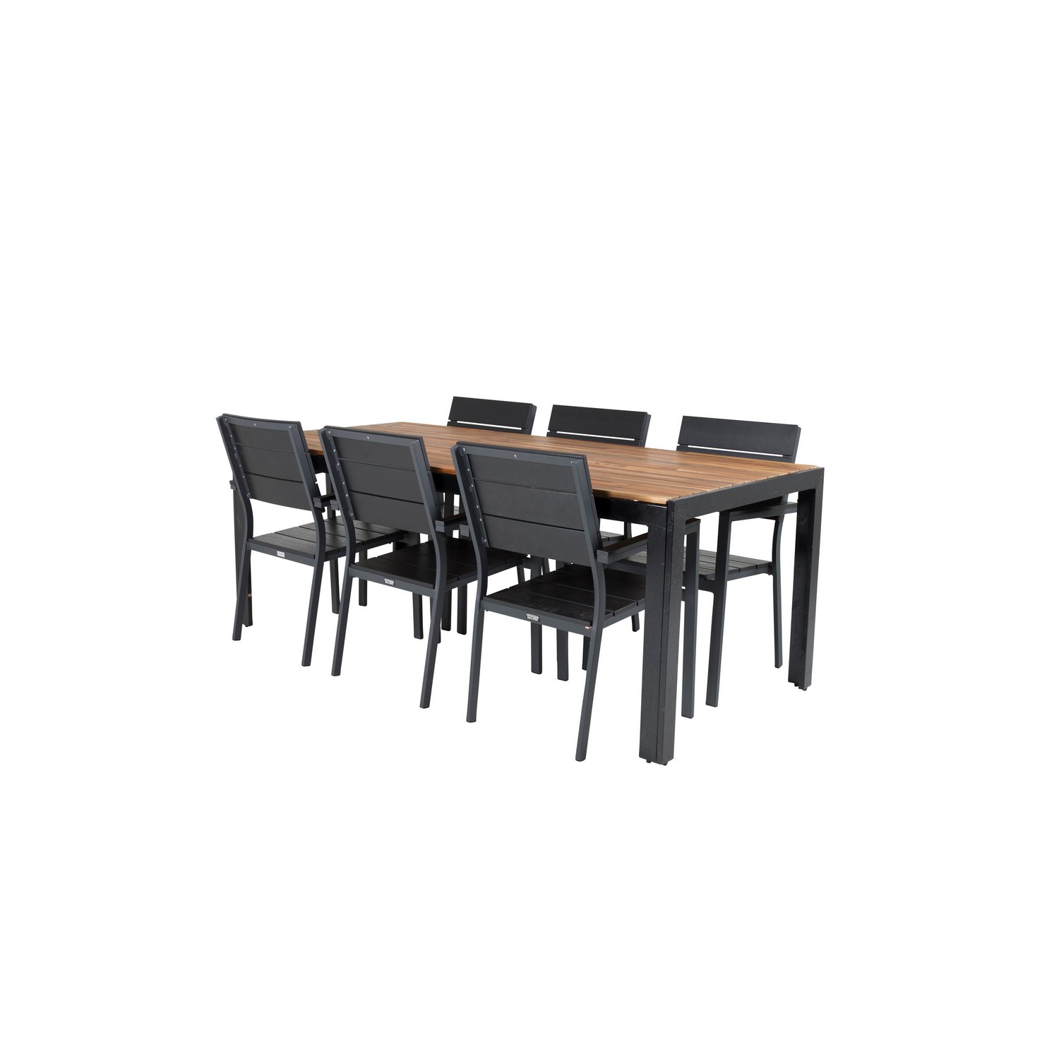 Spisegruppe Venture Home Berfin med 6 Lova Spisestoler