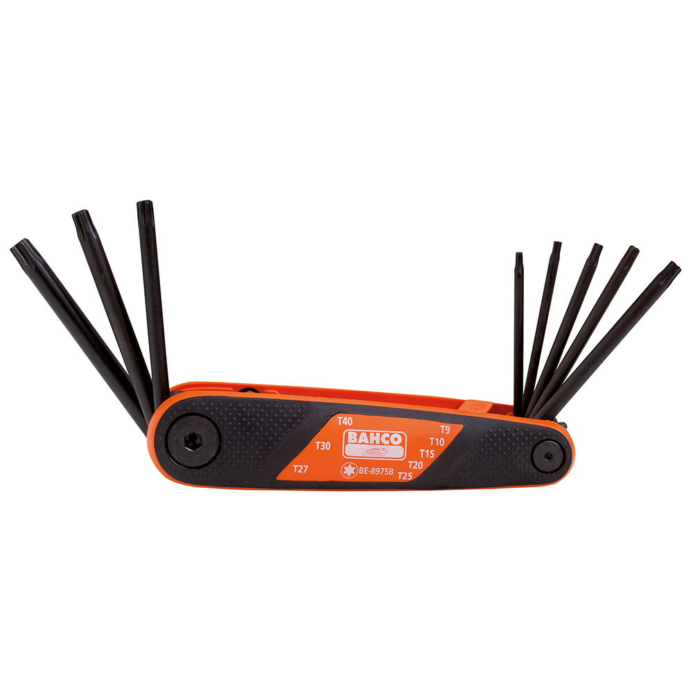 Torx nøkkelsett Bahco BE-8975B 8 stk T9-40
