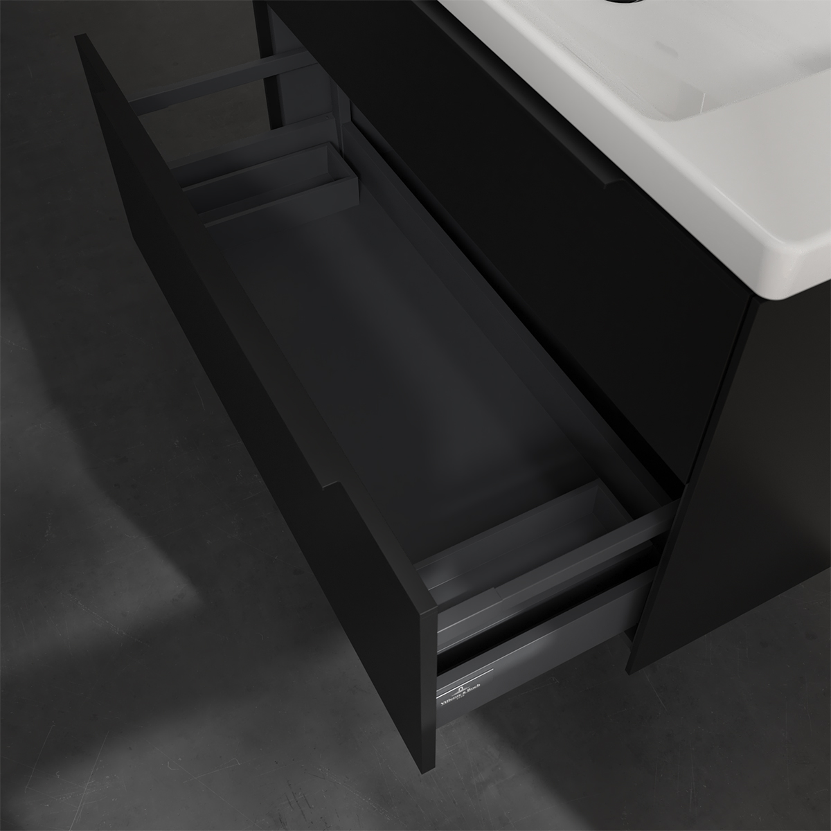 Tvättställsskåp Villeroy & Boch Subway 3.0 med 2 Lådor