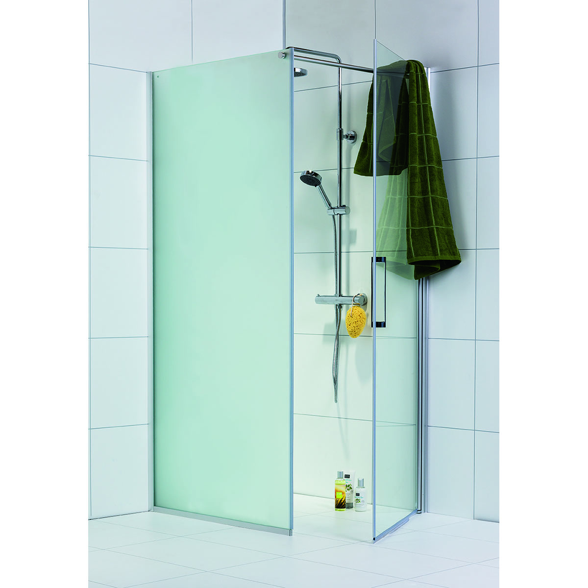 Dusjhjørne Noro Frost Concept Frostat+Klarglass