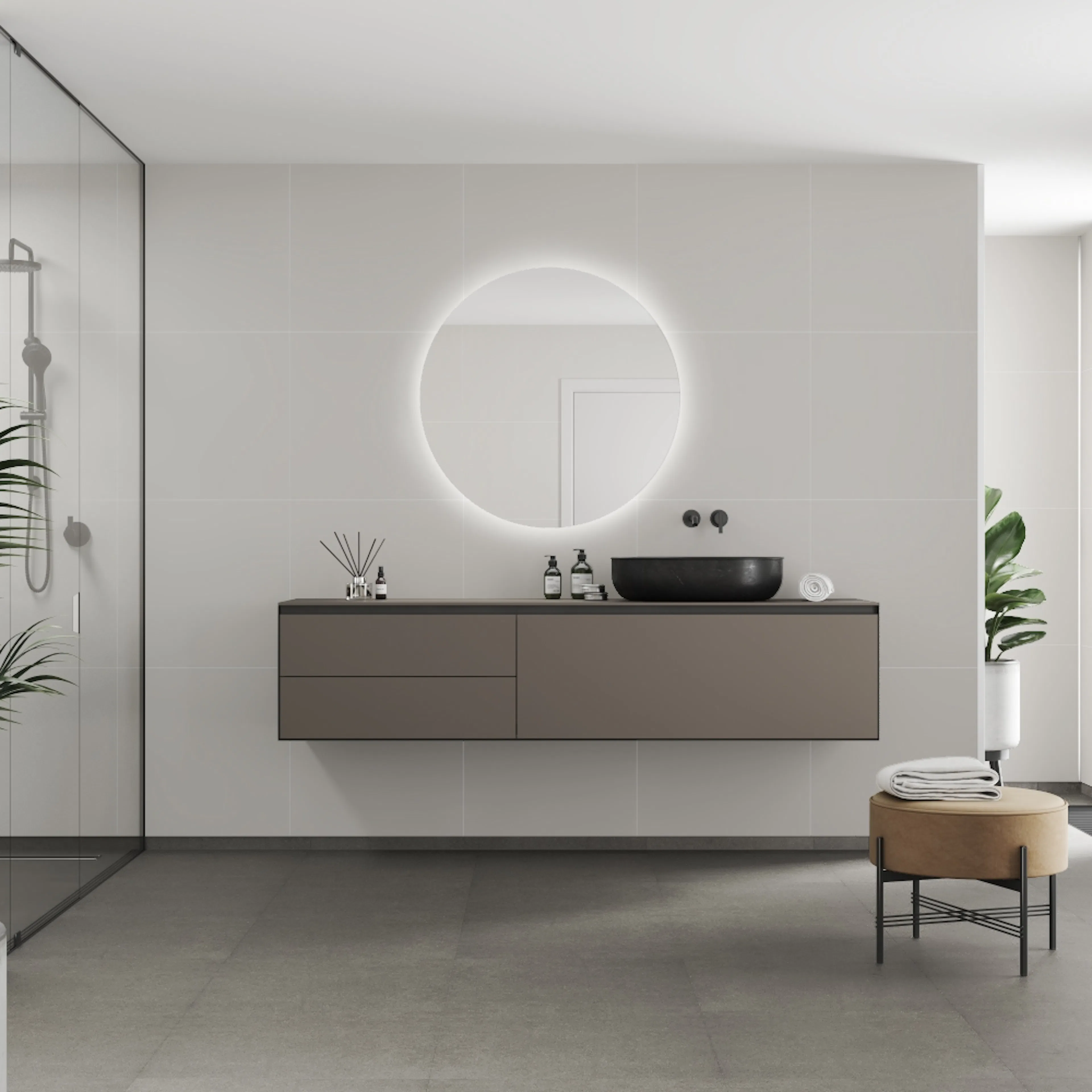 Baderomspanel Fibo 2090-M6060 Light Grey