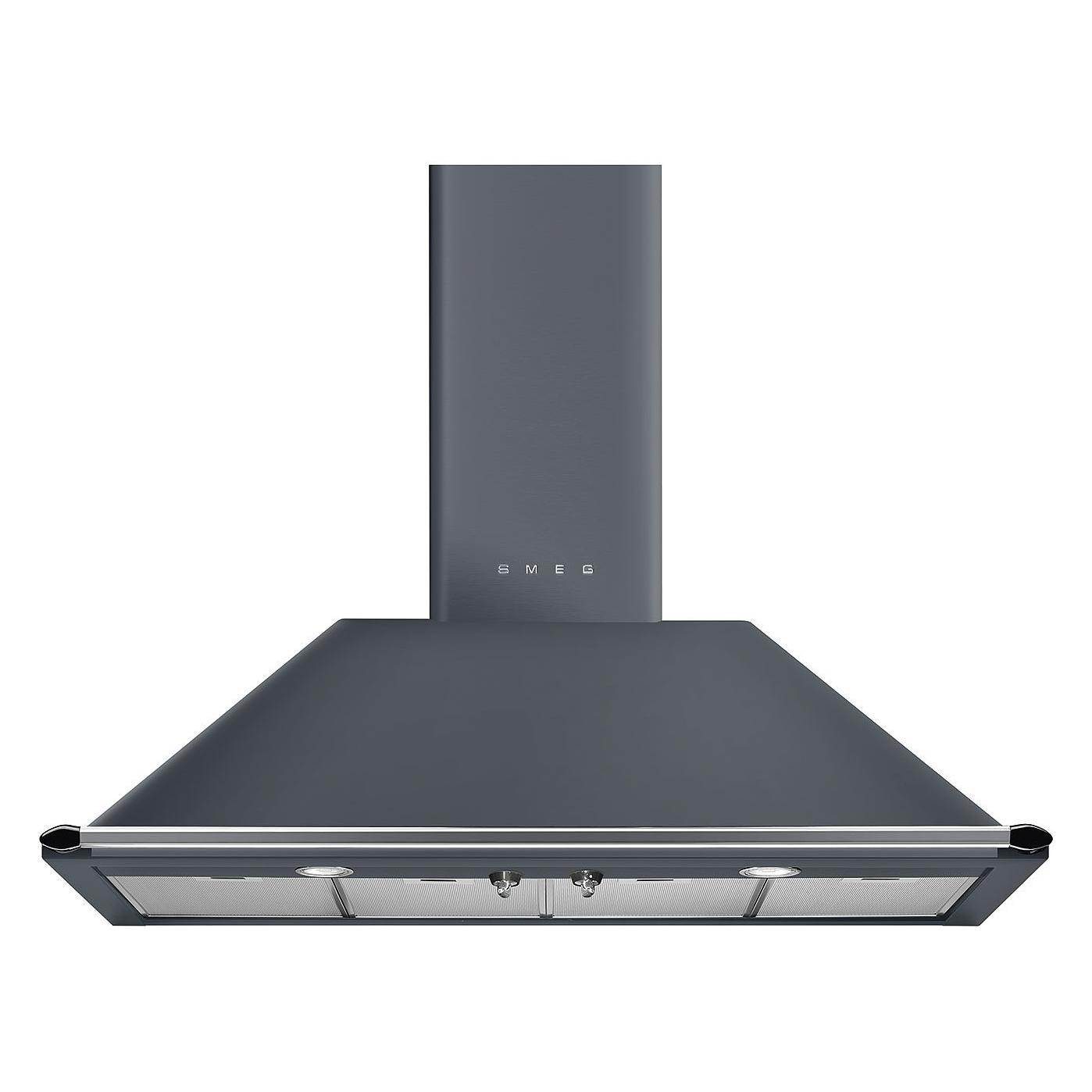 Smeg Väggmonterad Köksfläkt Victoria KT110GRE Grå, 110 cm