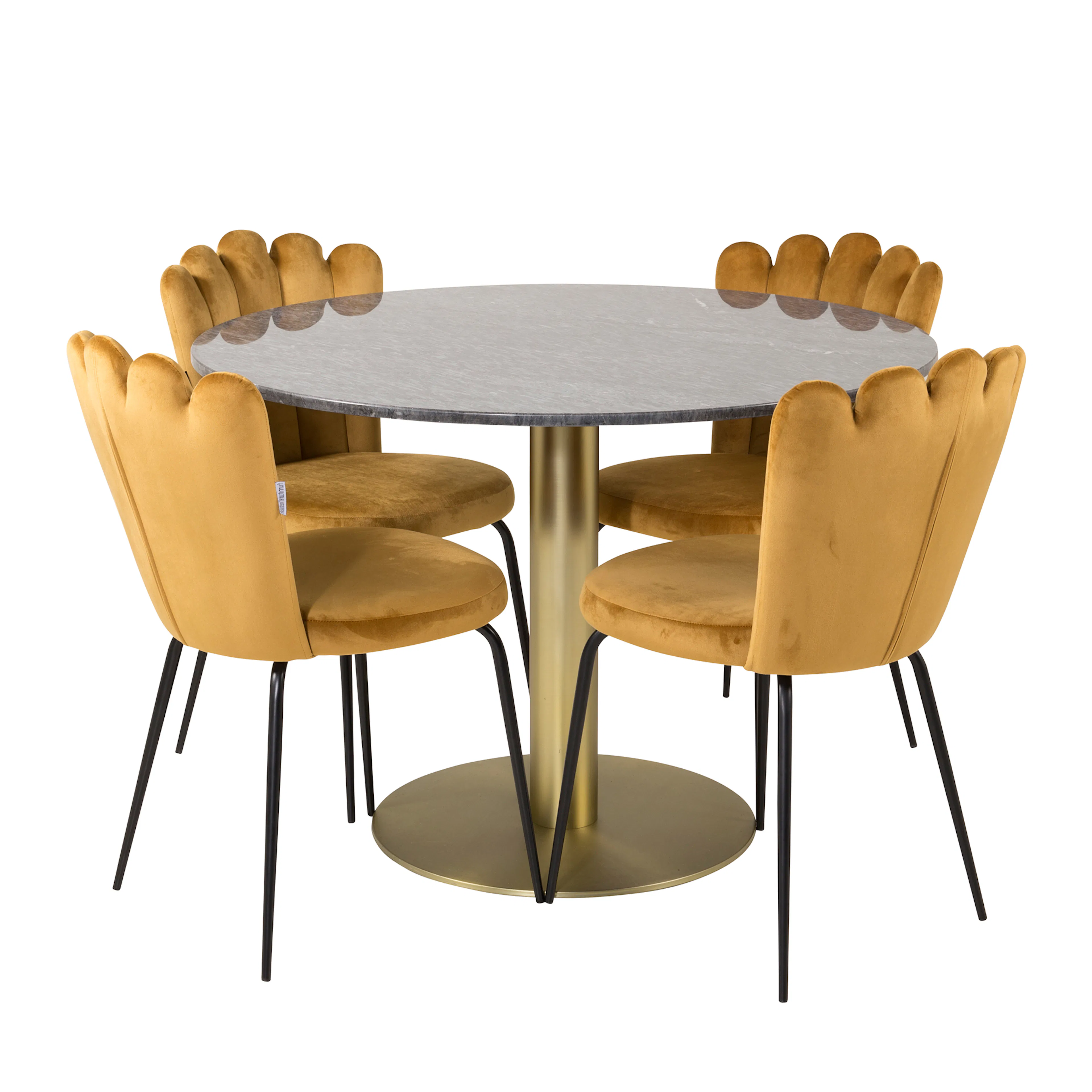 Spisegruppe furniture/fashion Ester med 4 Limhamn Light Stoler
