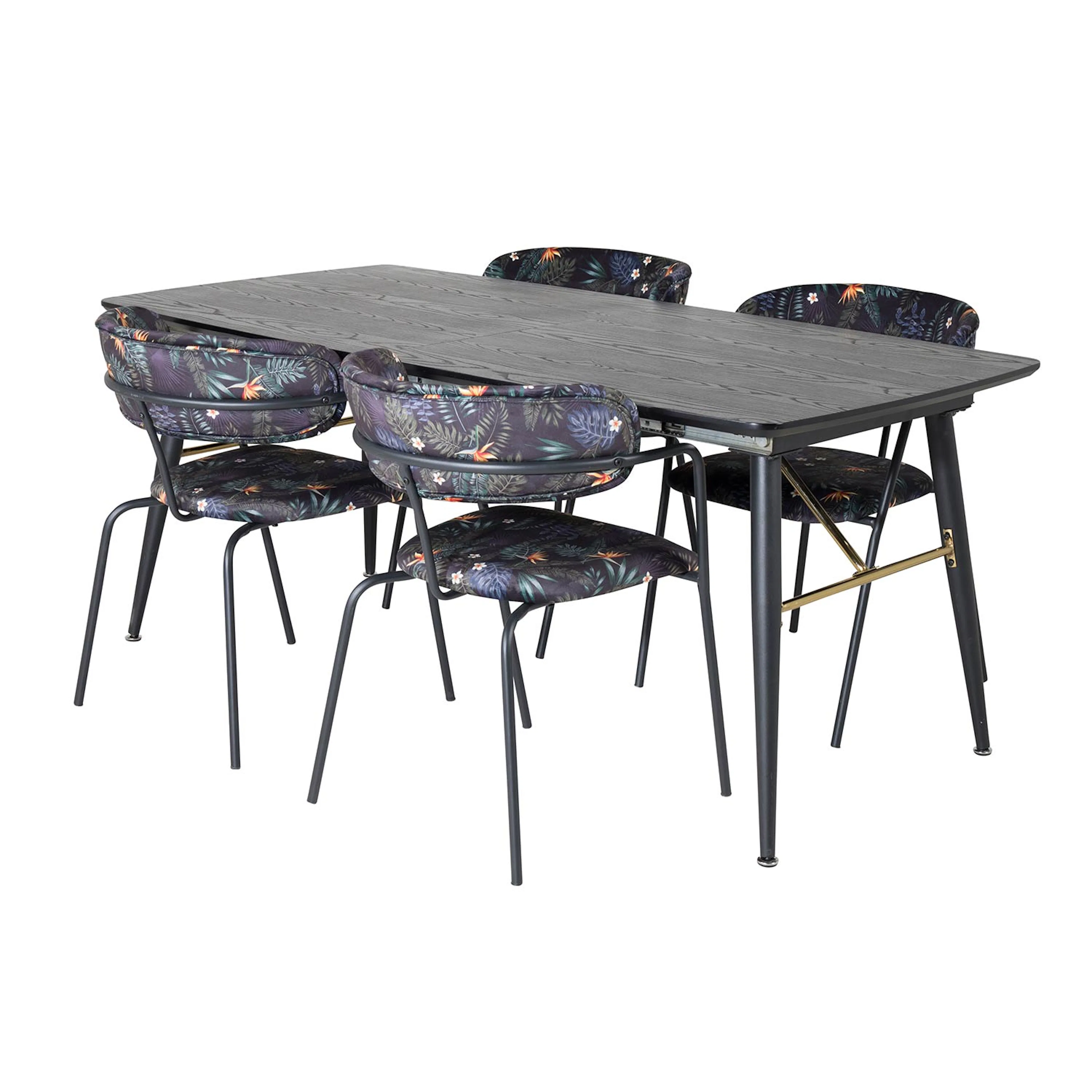 Spisegruppe Venture Home Gull med 4 Aris Stoler