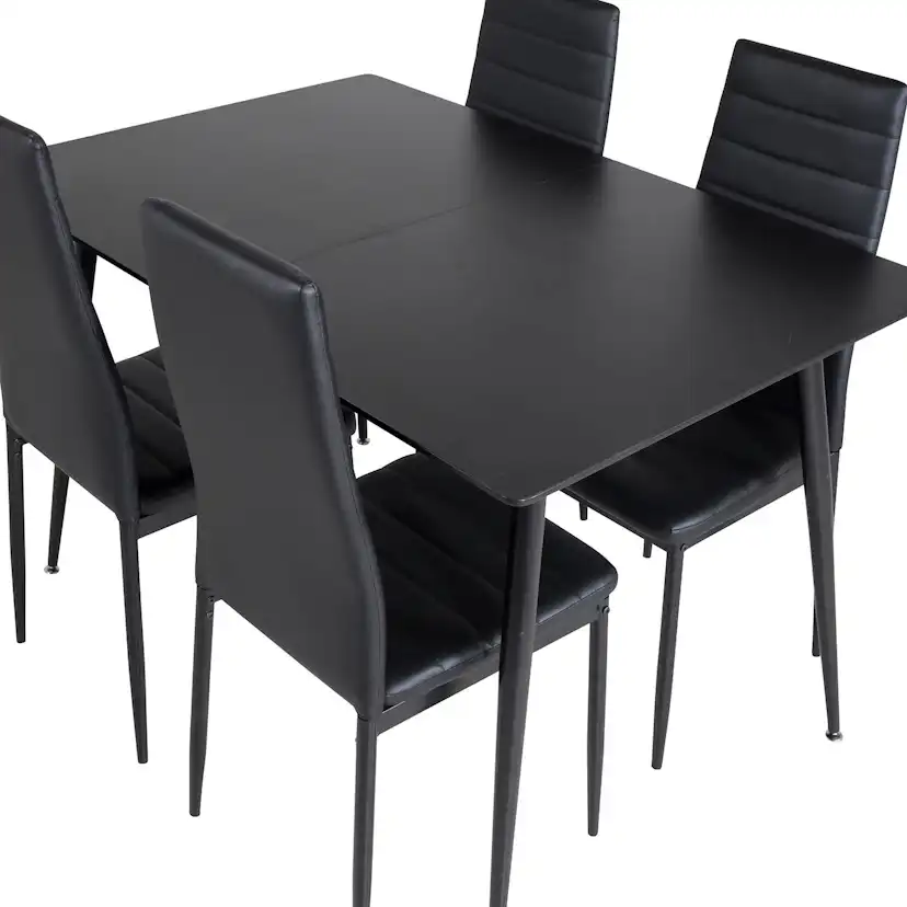 Spisegruppe Venture Home Silvia med Innleggsplate og 4 Sly Stoler