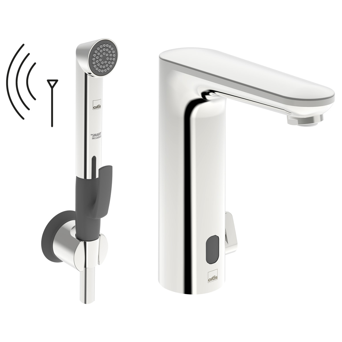 Tv&auml;ttst&auml;llsblandare Oras Electra 9362FZ med Bluetooth Ber&ouml;ringsfri och Handdusch