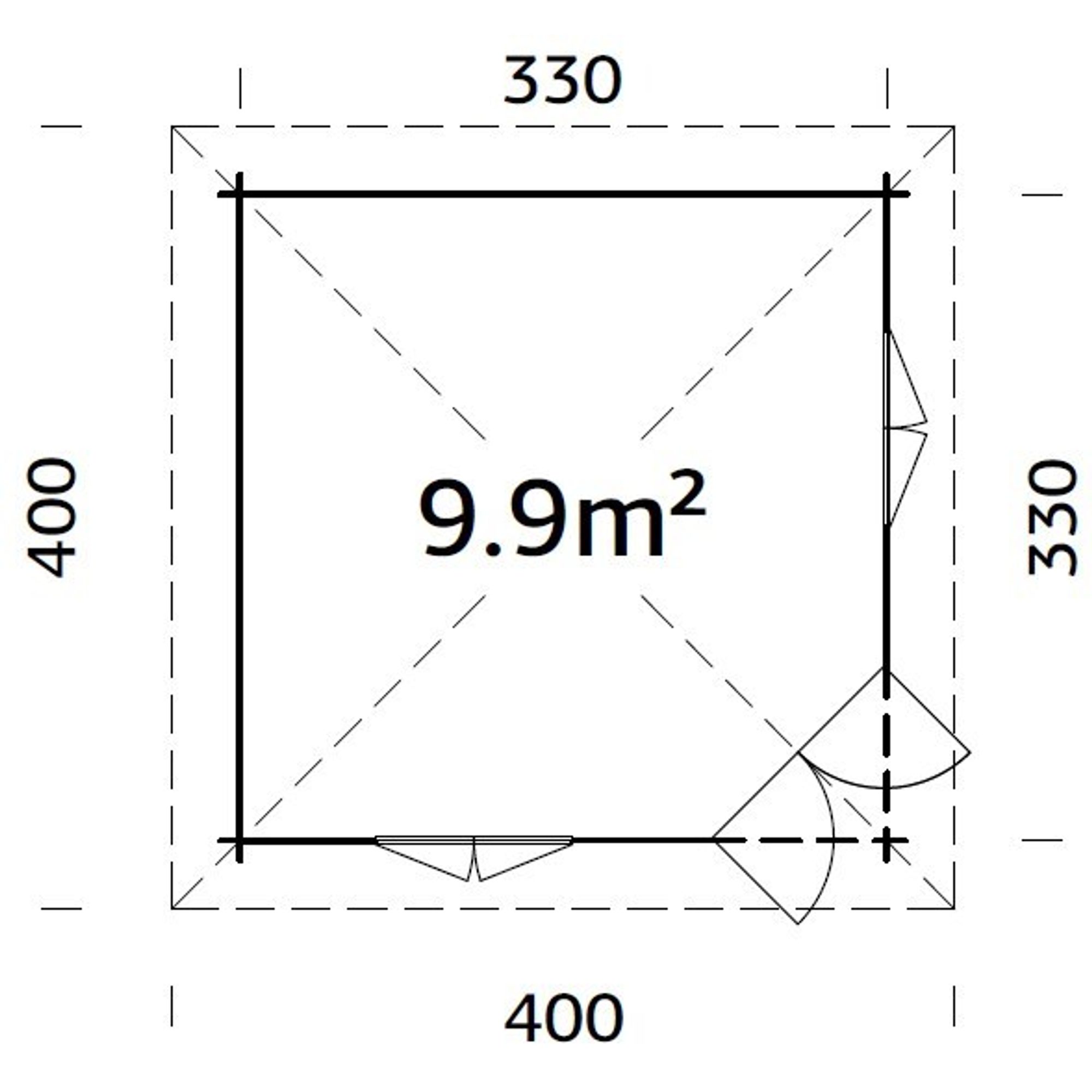 Lysthus Palmako Melanie 10,9 m2