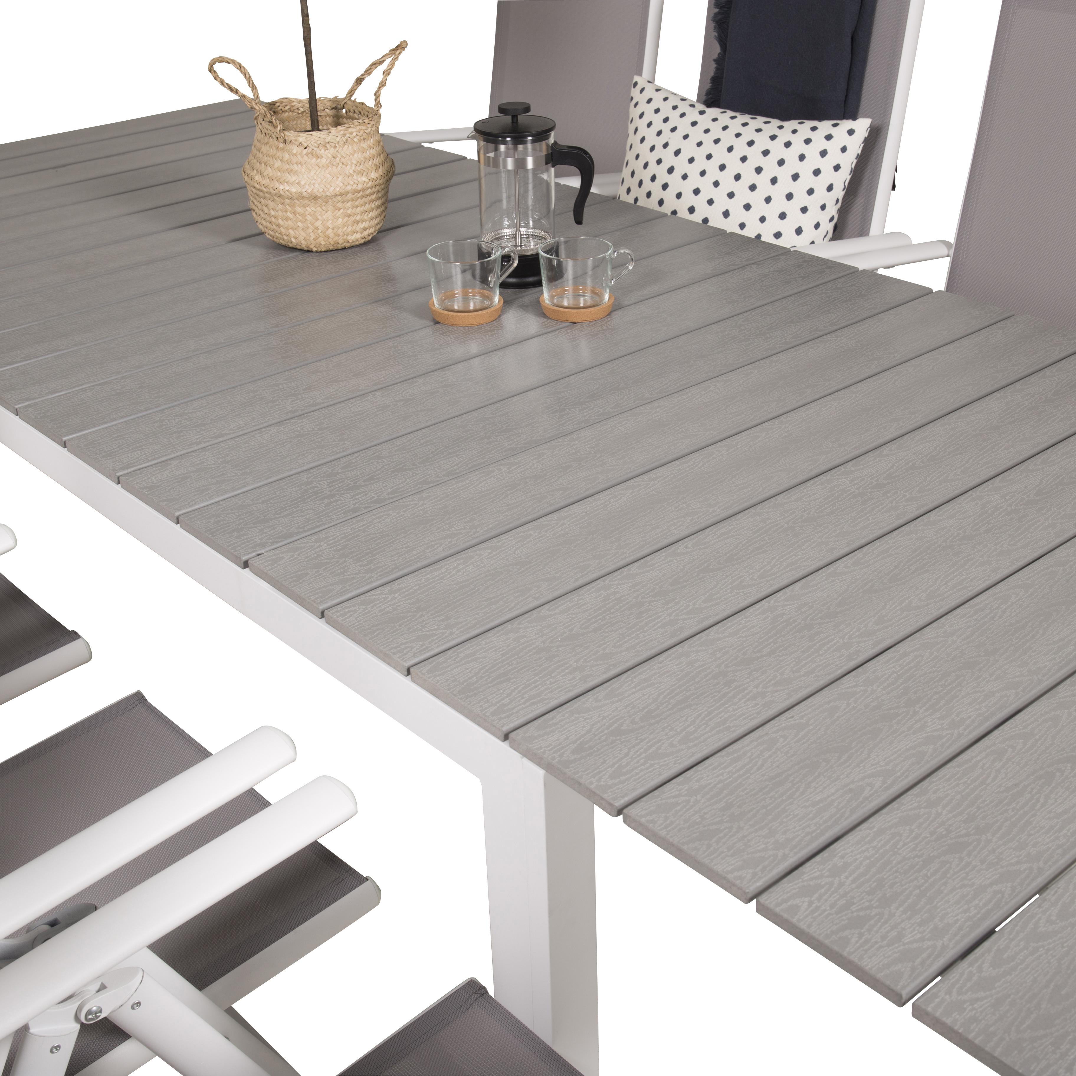 Spisegruppe Venture Home Lova 160/240 med 8 Bront Stoler