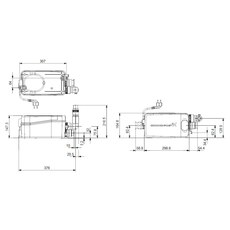 Avløpspumpe Grundfos Sololift2 D-2