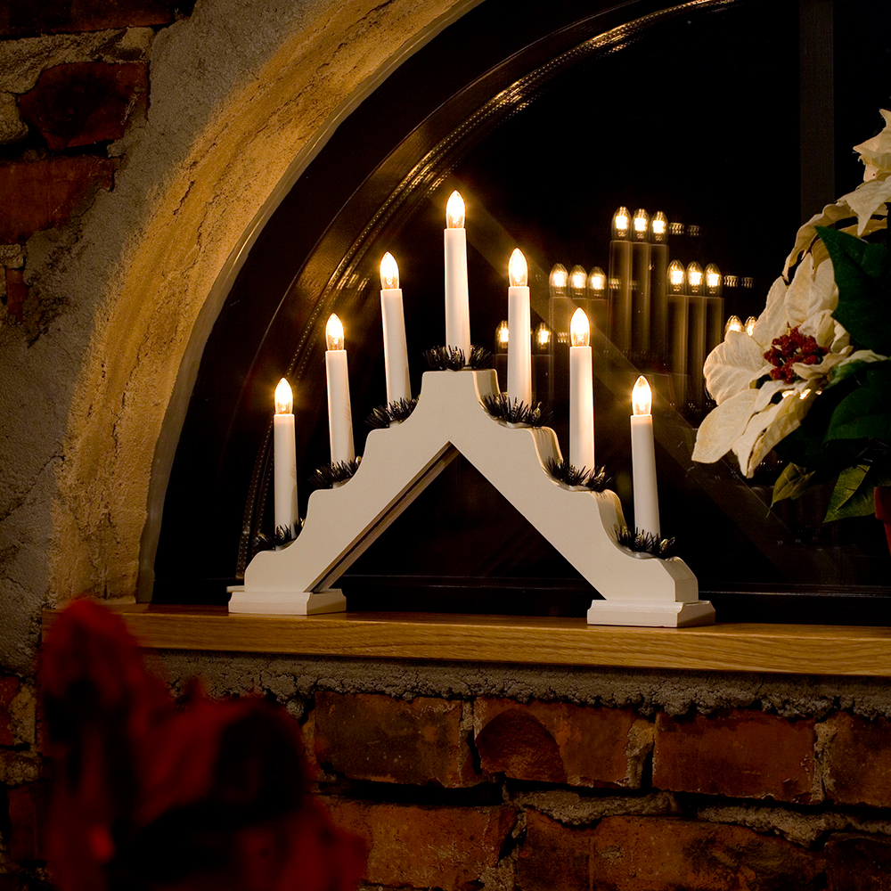 Adventstake Gnosjö Konstsmide 7L med Mansjetter H30