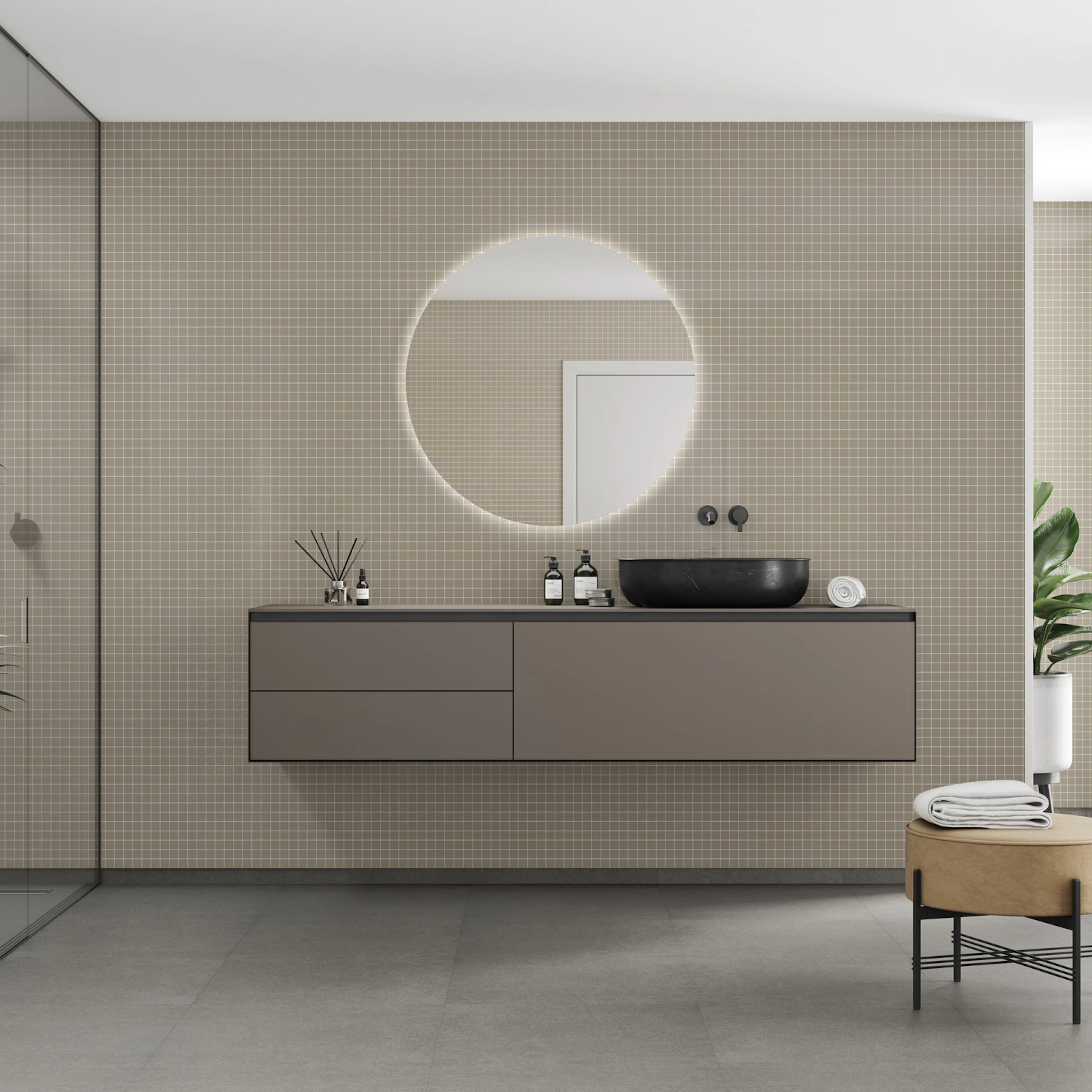 Baderomspanel Fibo 6233-M0303 Beige