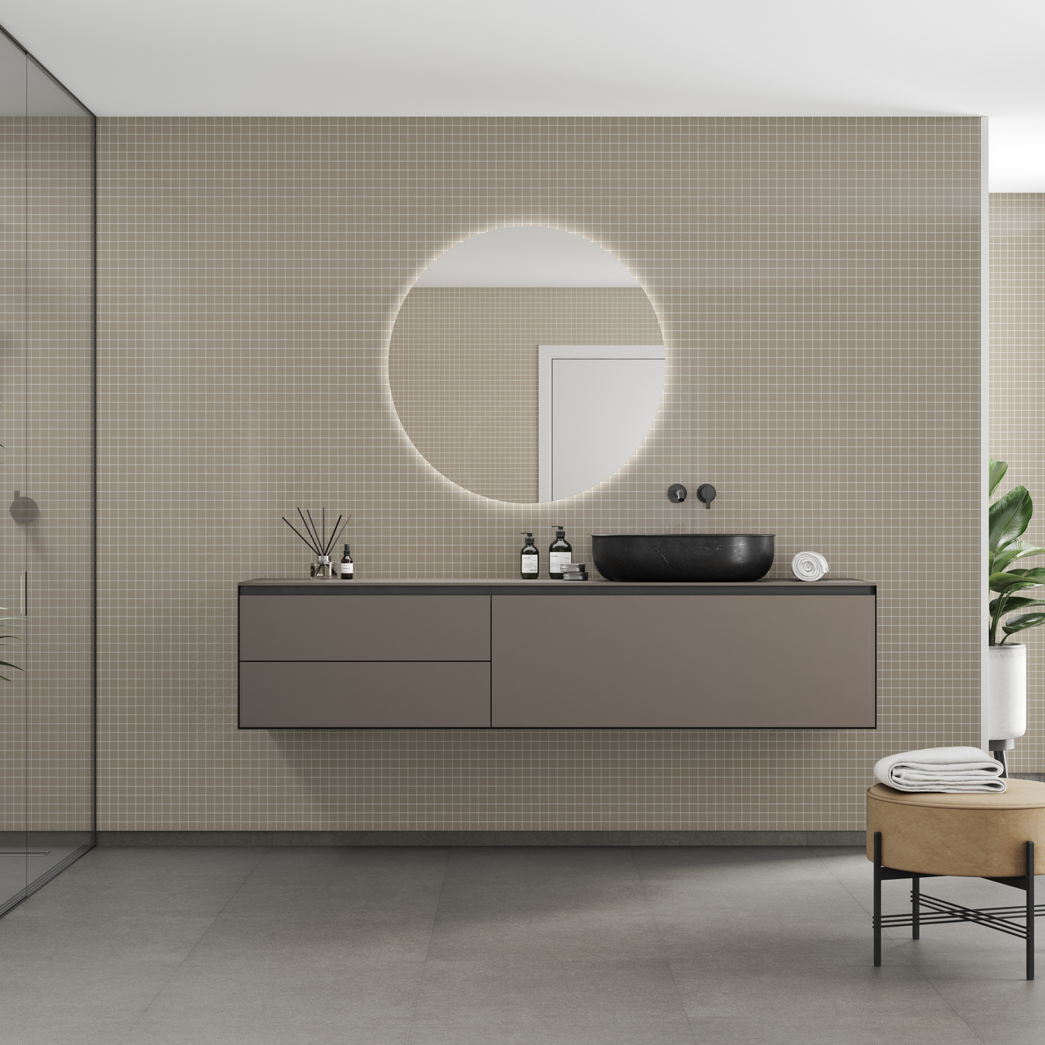 Baderomspanel Fibo 6233-M0303 Beige