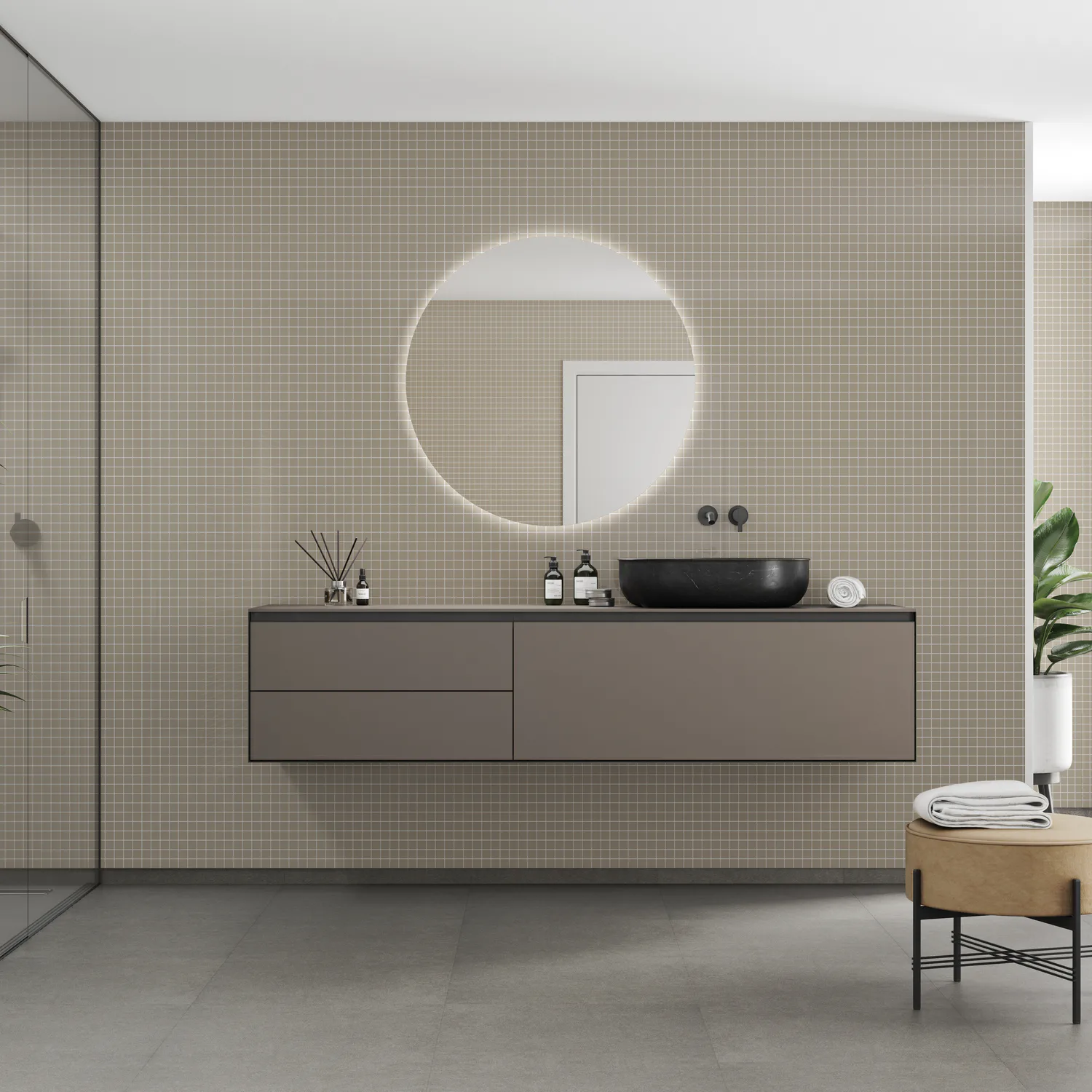 Baderomspanel Fibo 6233-M0303 Beige