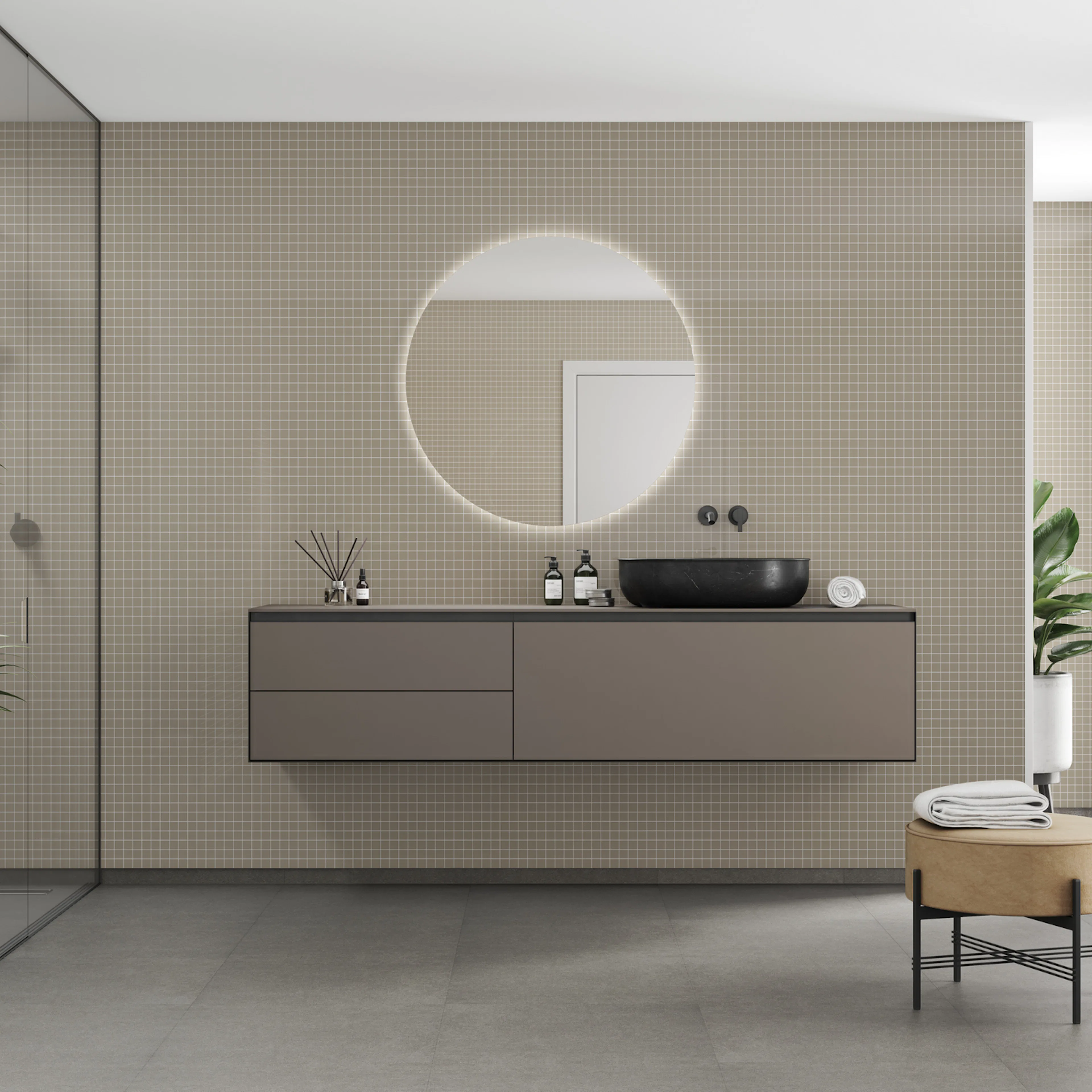 Baderomspanel Fibo 6233-M0303 Beige