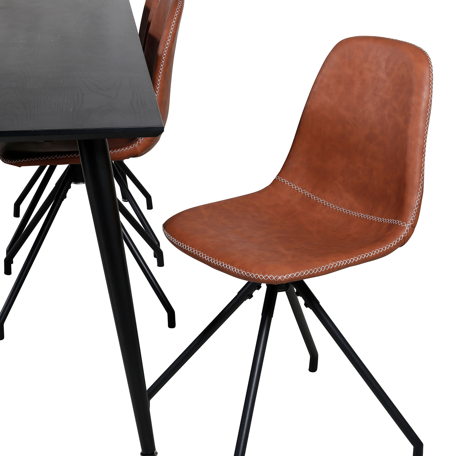 Spisegruppe Venture Home Dipp med 6 Polar Spin Stoler
