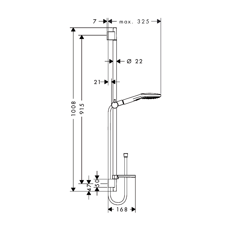 Dusjsett Hansgrohe Raindance Select E 120 3jet
