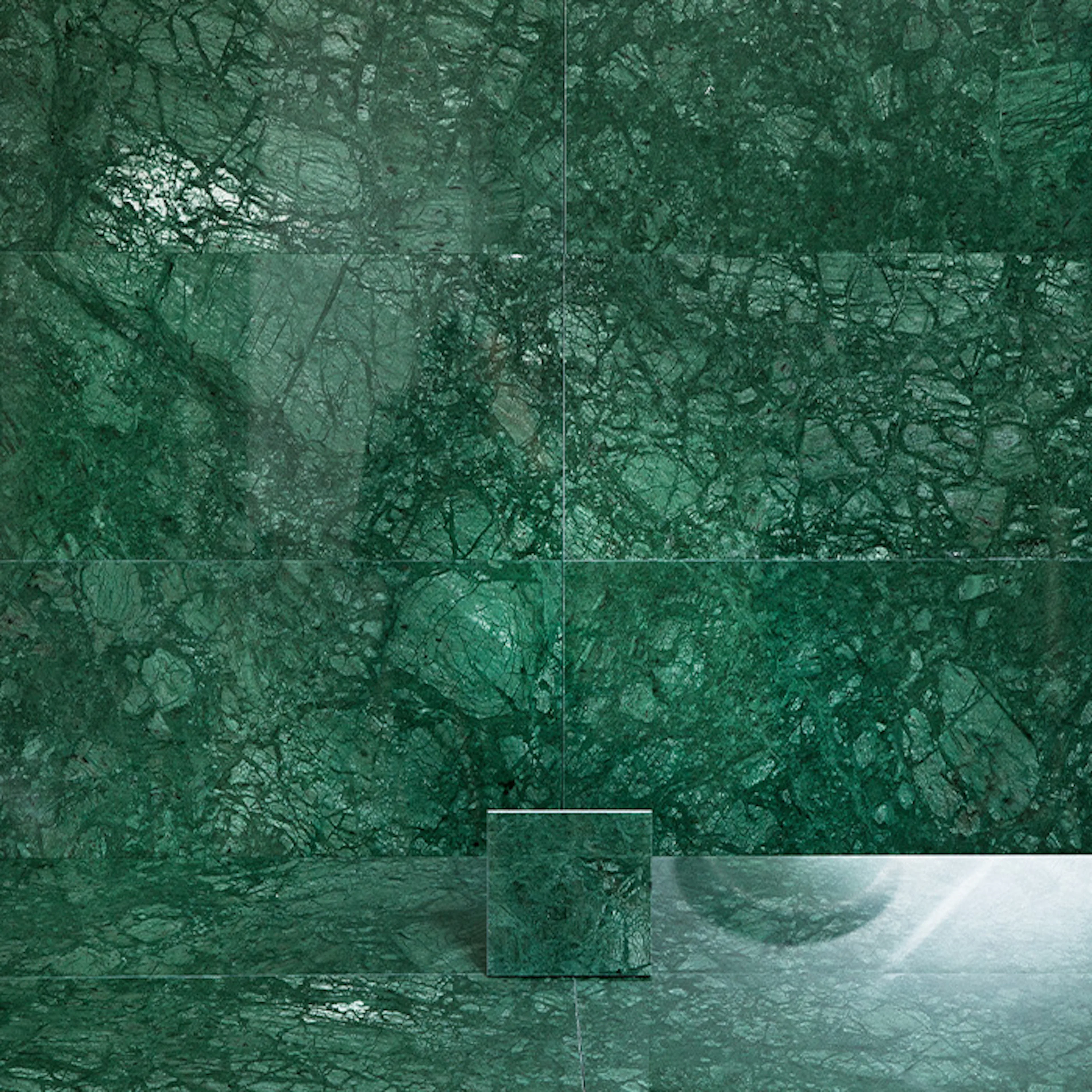 Marmor Arredo Verde Guatemala Grønn Polert 15x15 cm