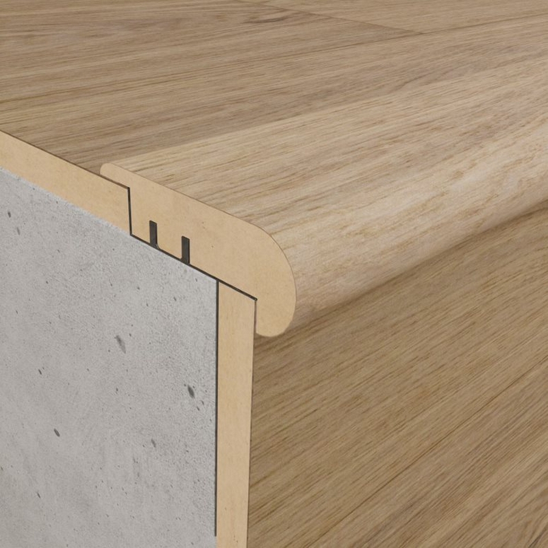 Trappenese North Wood m/Brakett Hvit