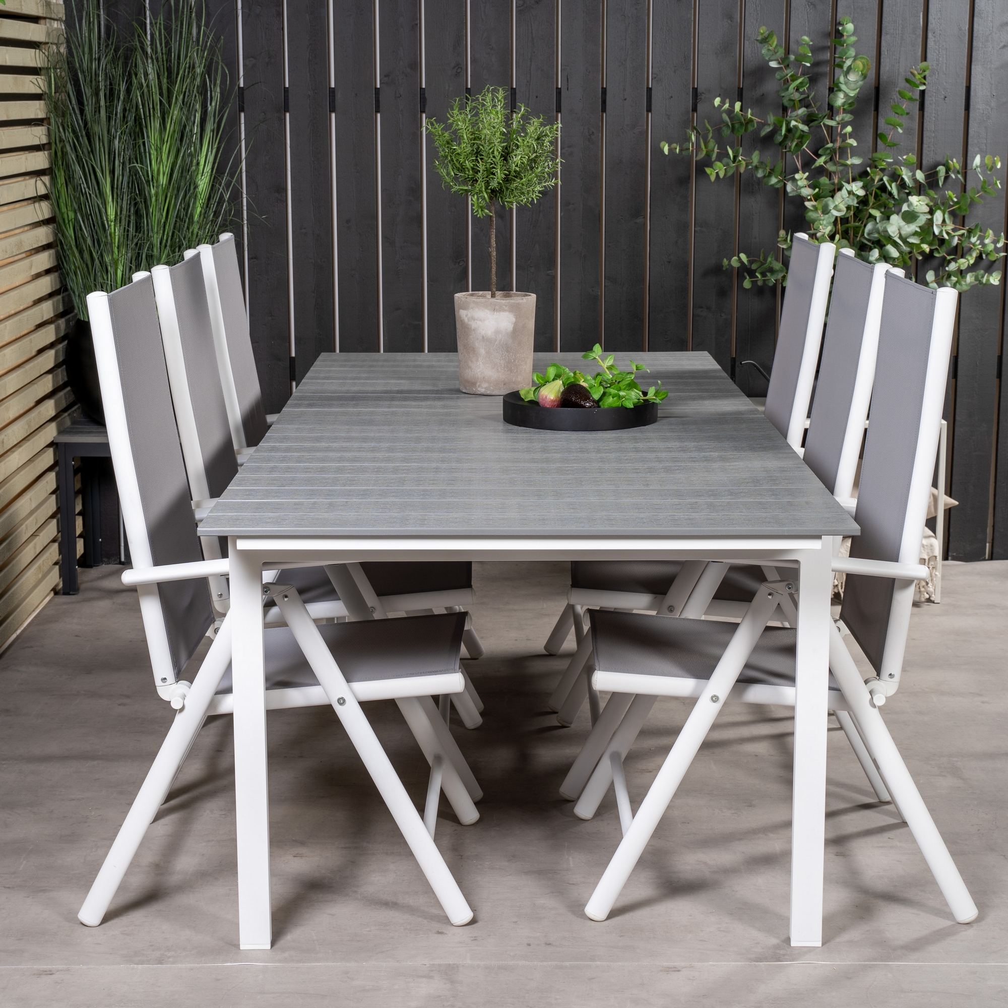 Spisegruppe Venture Home Lova 224/324 med 6 Bront Stoler