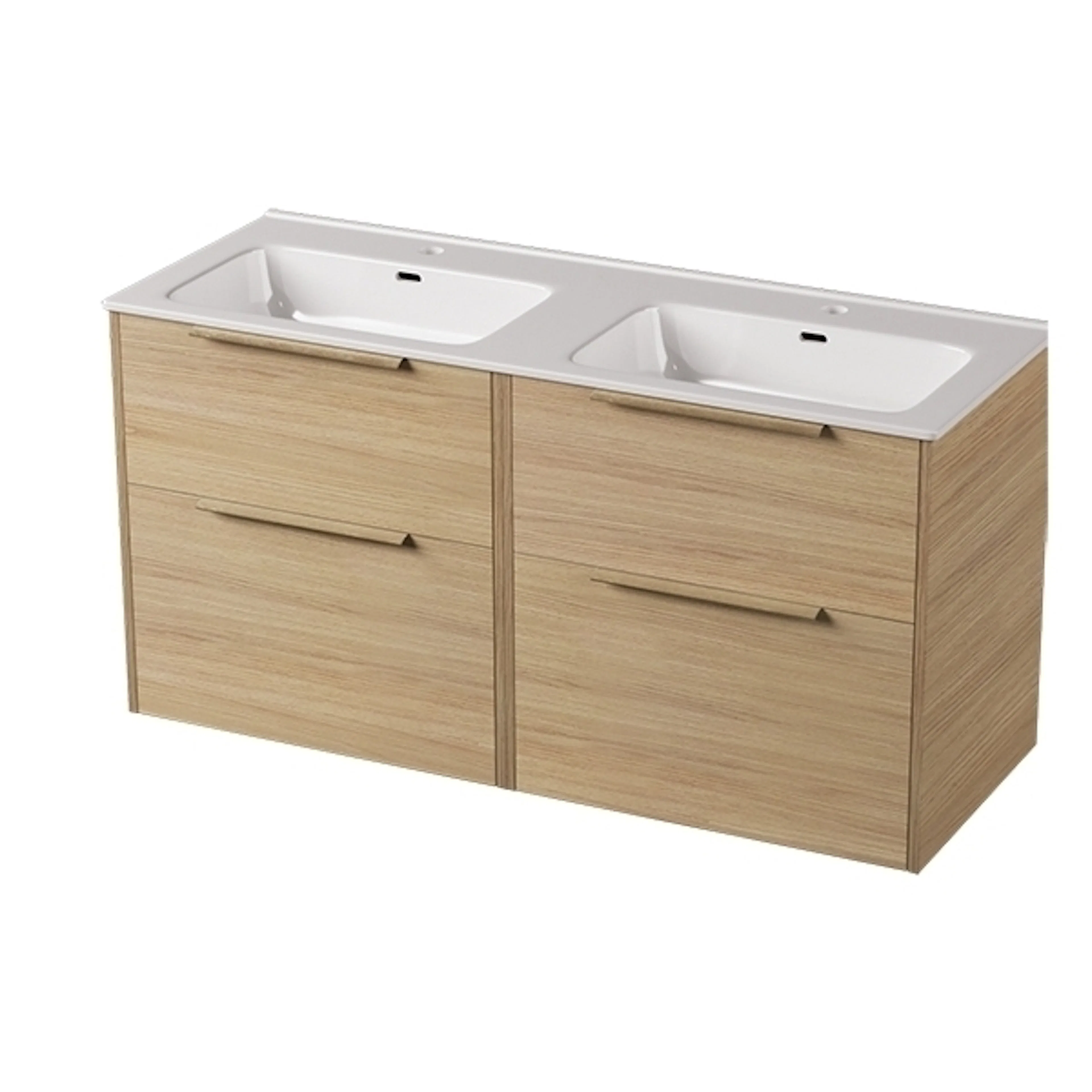 Servantskap FOSSBAD Innovent B120 (2x60) for Heldekkende Dobbel Servant