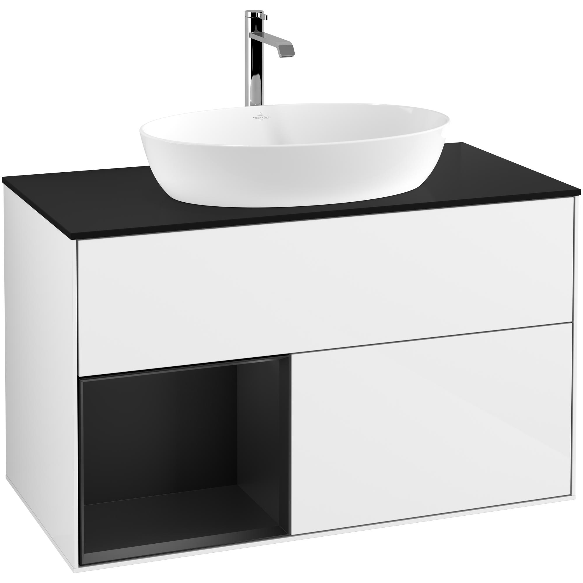 Tvättställsskåp Villeroy & Boch Finion med 2 Lådor Hylla och Bänkskiva för Fristående Tvättställ från Artis & Collaro