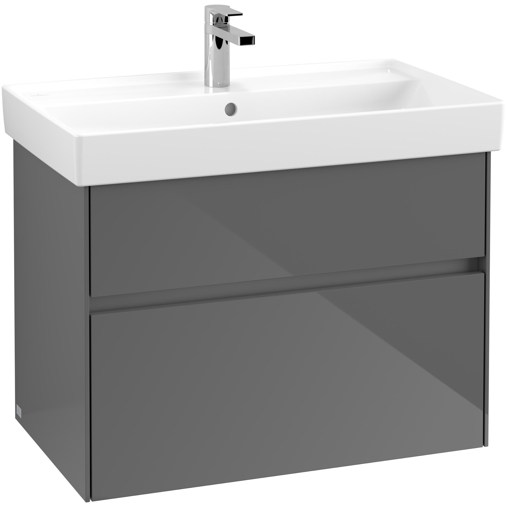 Tvättställsskåp Villeroy & Boch Collaro med 2 Lådor för Inbyggt Skåpstvättställ | badrum - badrumsmobler - tvattstallsskap-och-kommod | KakelKungen