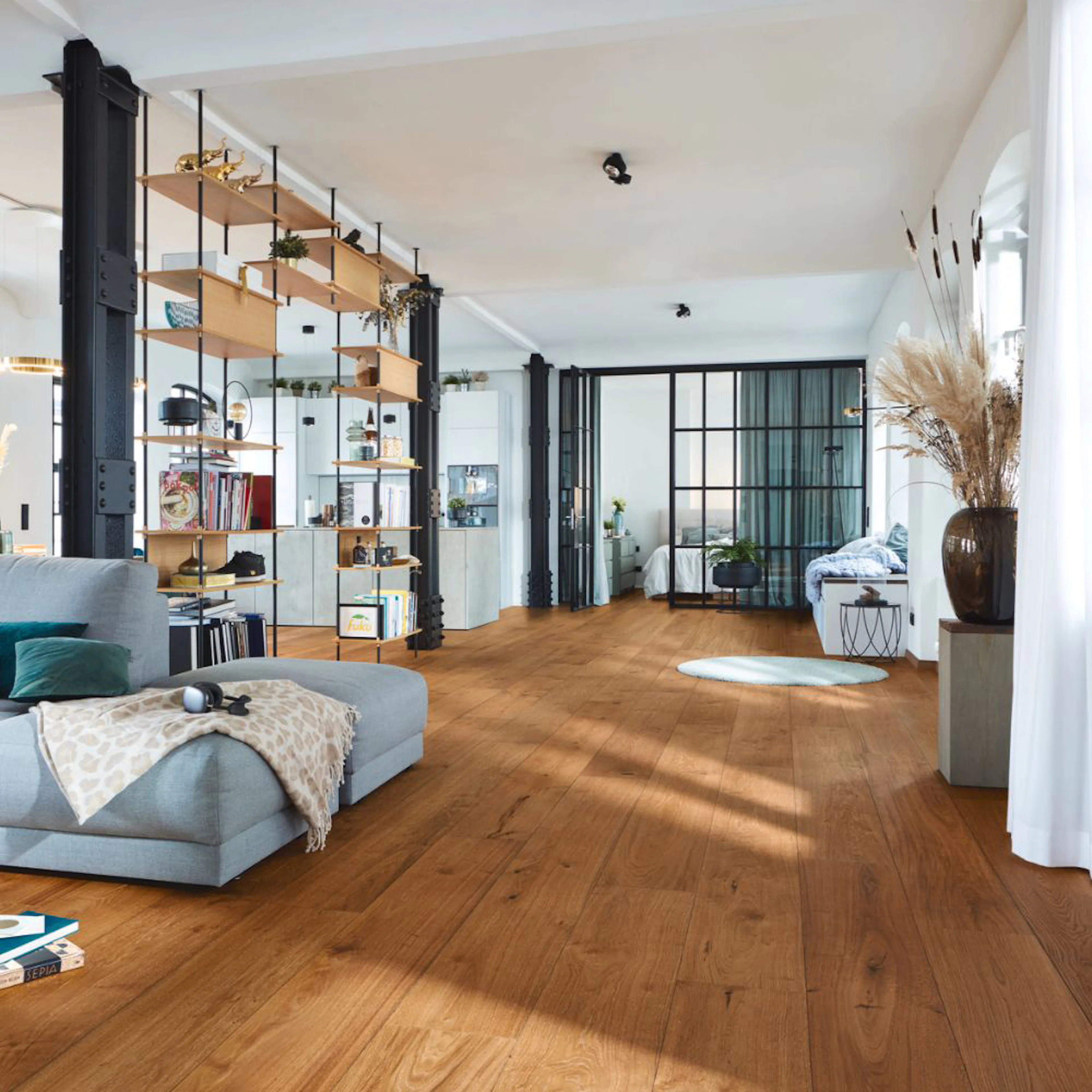 Trägolv HD 400 Authentic chestnut brown oak 08911