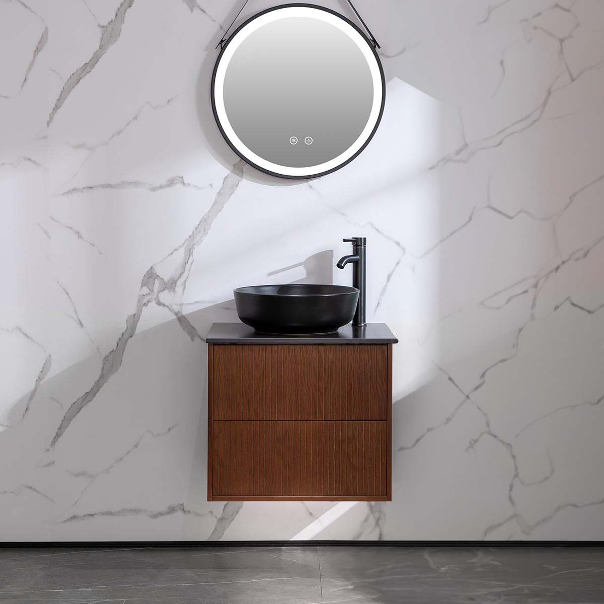 SERVANTSKAP BATHLIFE FÖRTJUST 60 BRUN EIK Bredde: 600 mm, Brun Eik