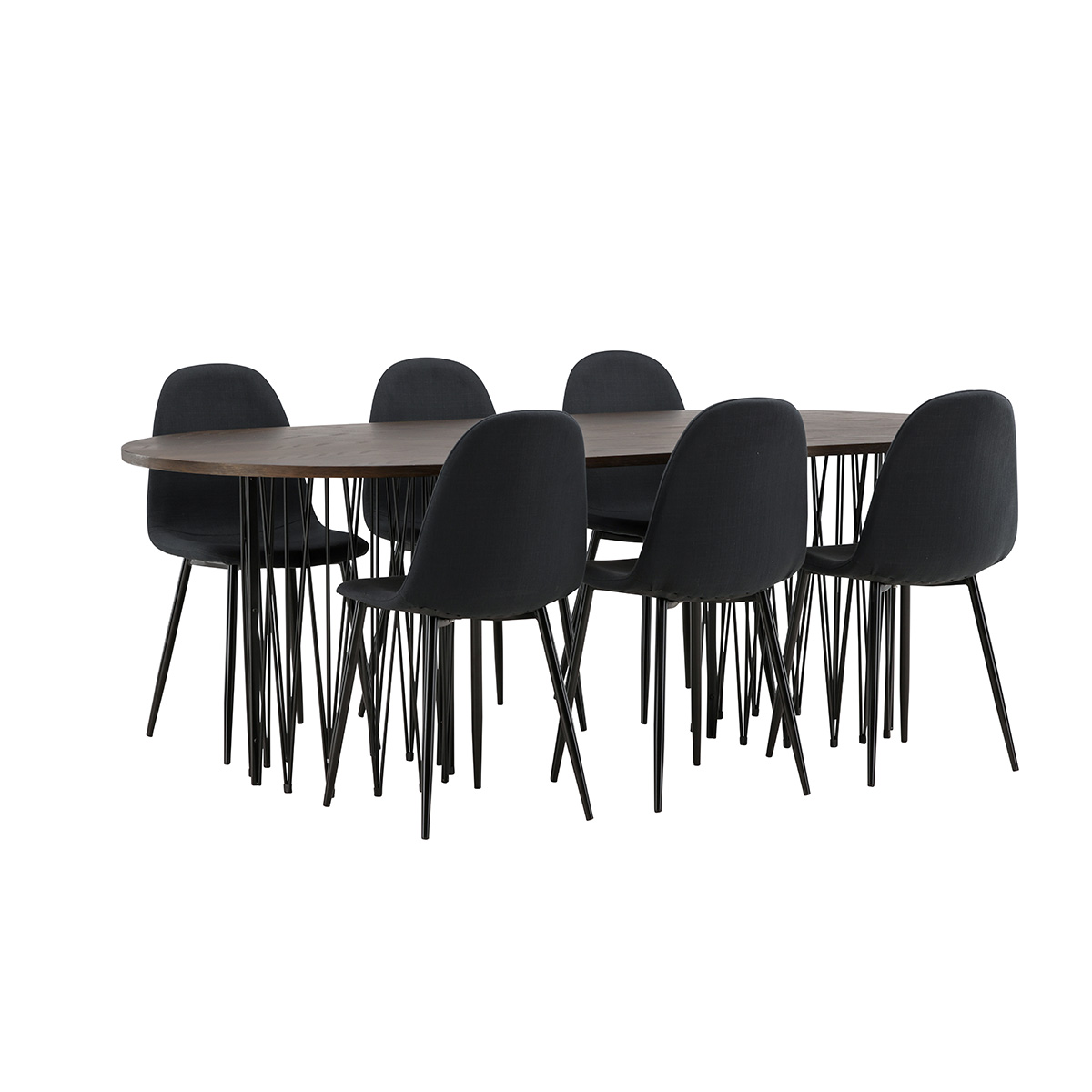 Spisegruppe furniture/fashion Stone med 6 Polar Stoler