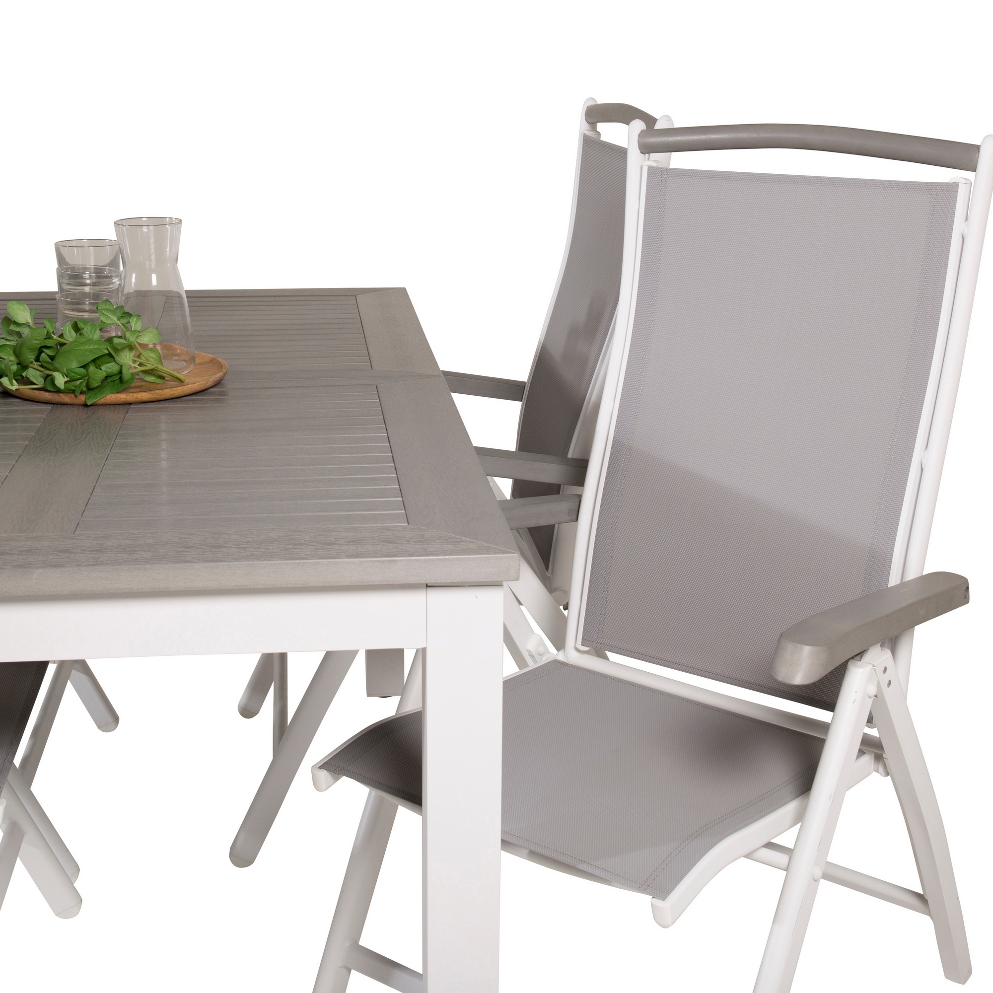 Spisegruppe Venture Home Aleyna 152/210 med 4 Stoler