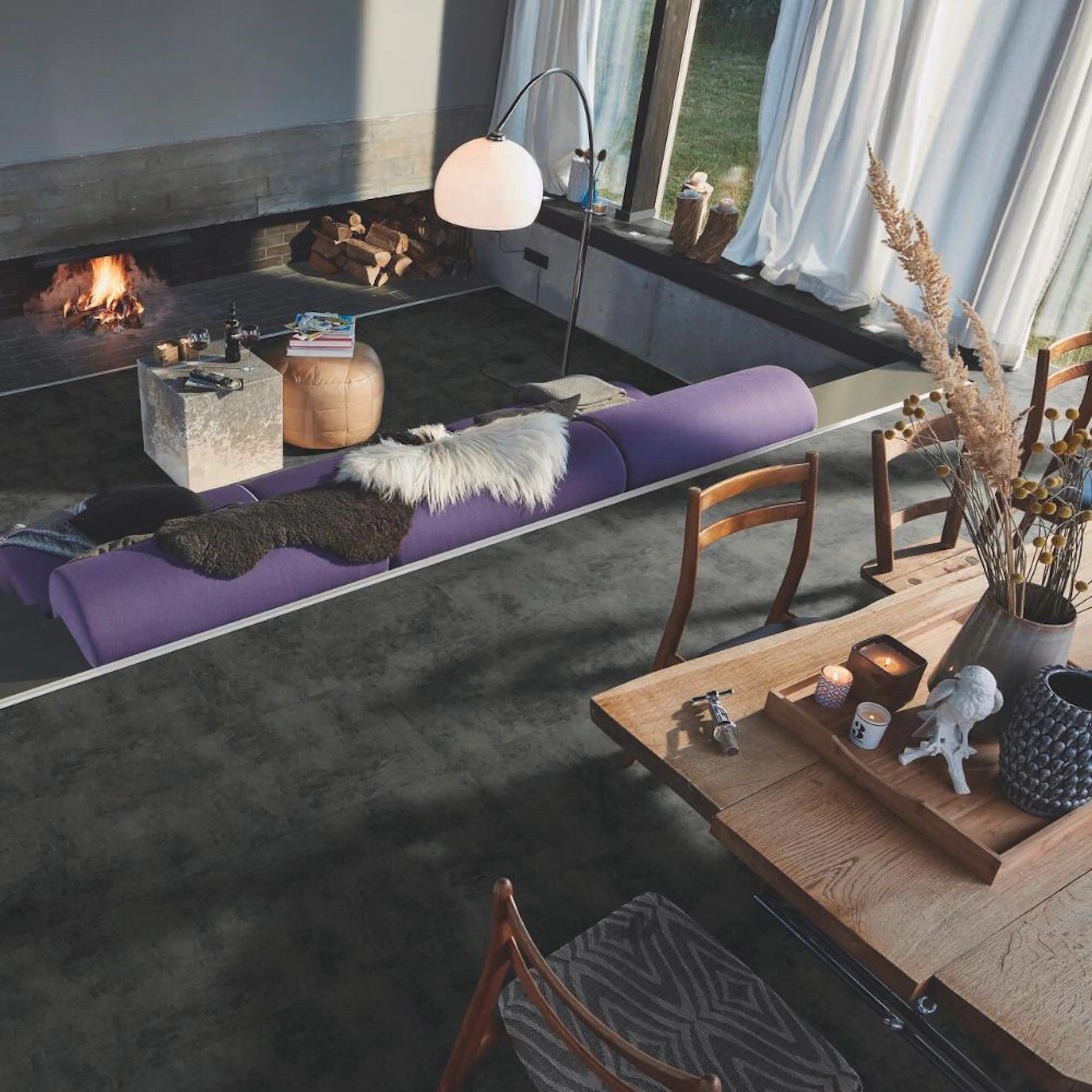 Laminatgolv MeisterDesign. laminate LB 150 Black rock 07136