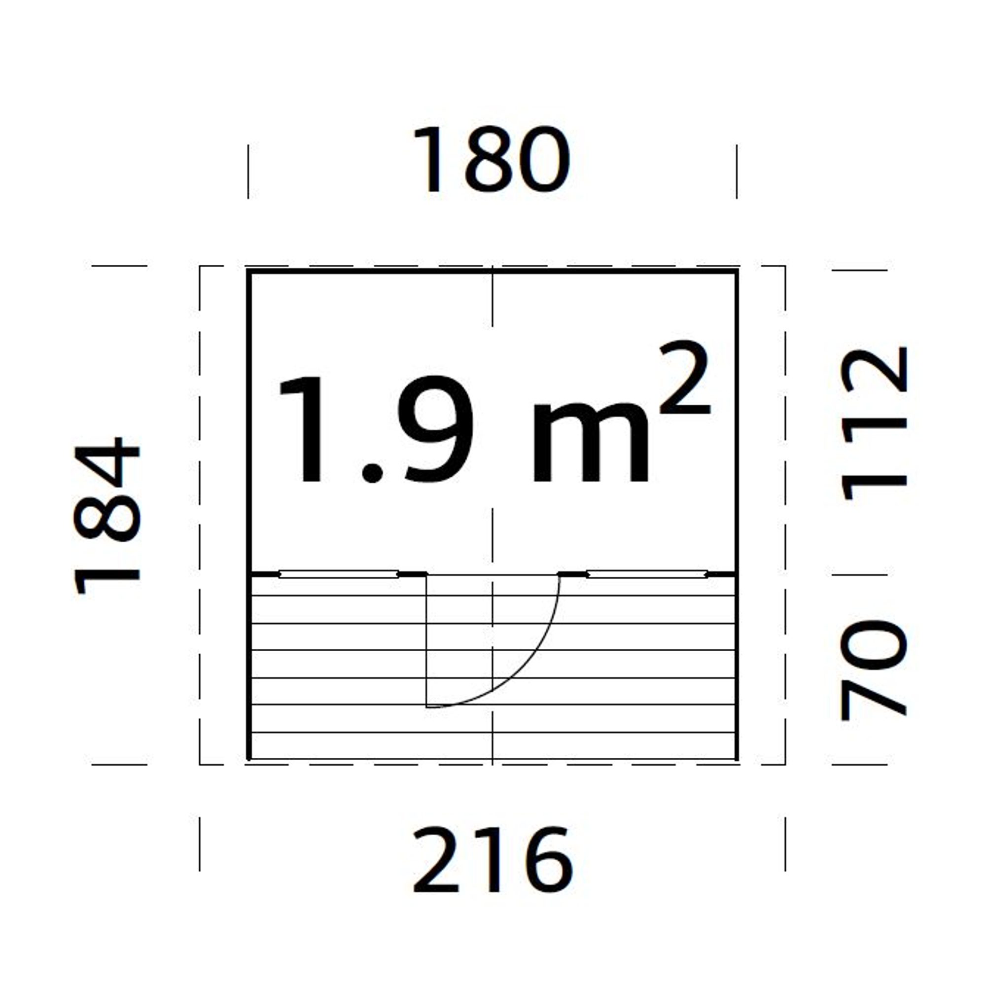 Lekestue Palmako Felix 1,9 m2