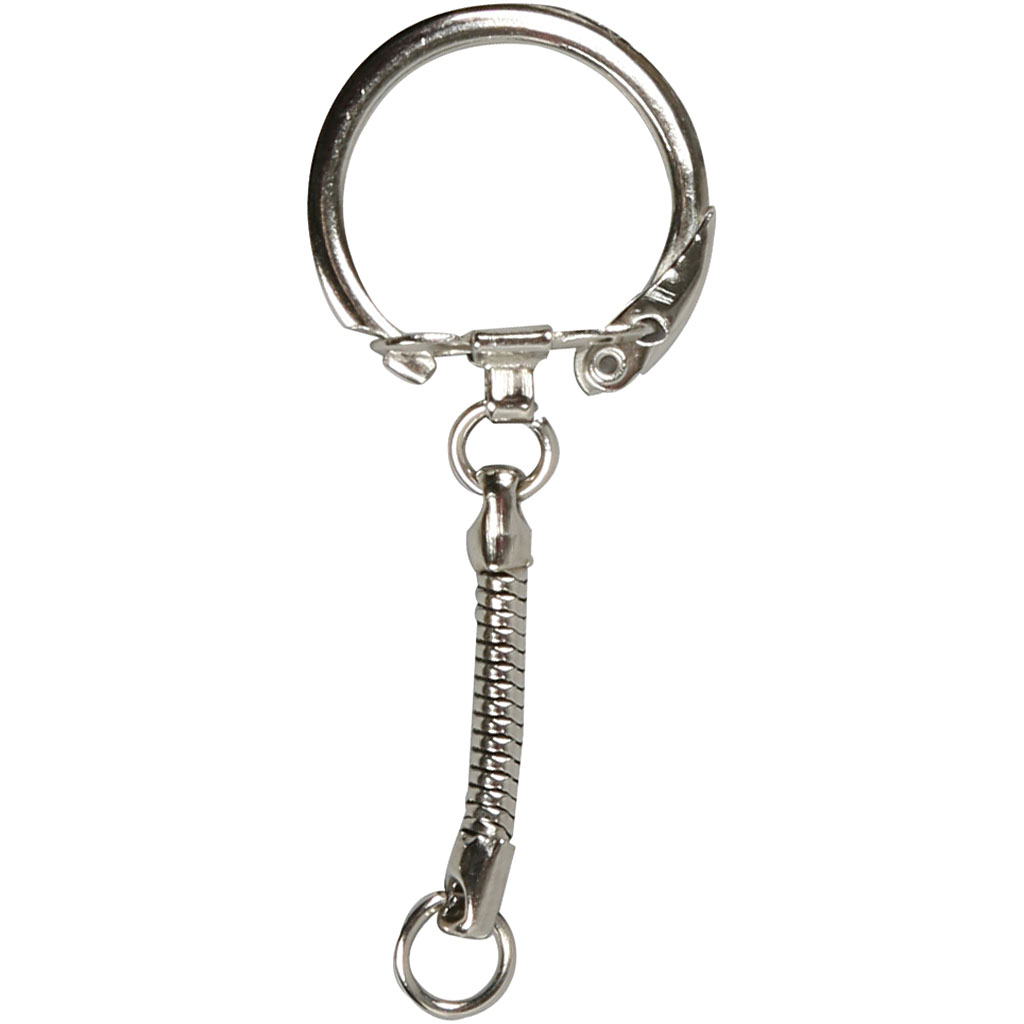 Nøkkelring Creativ Company med Kjede 6x2,3 cm 1 Pk