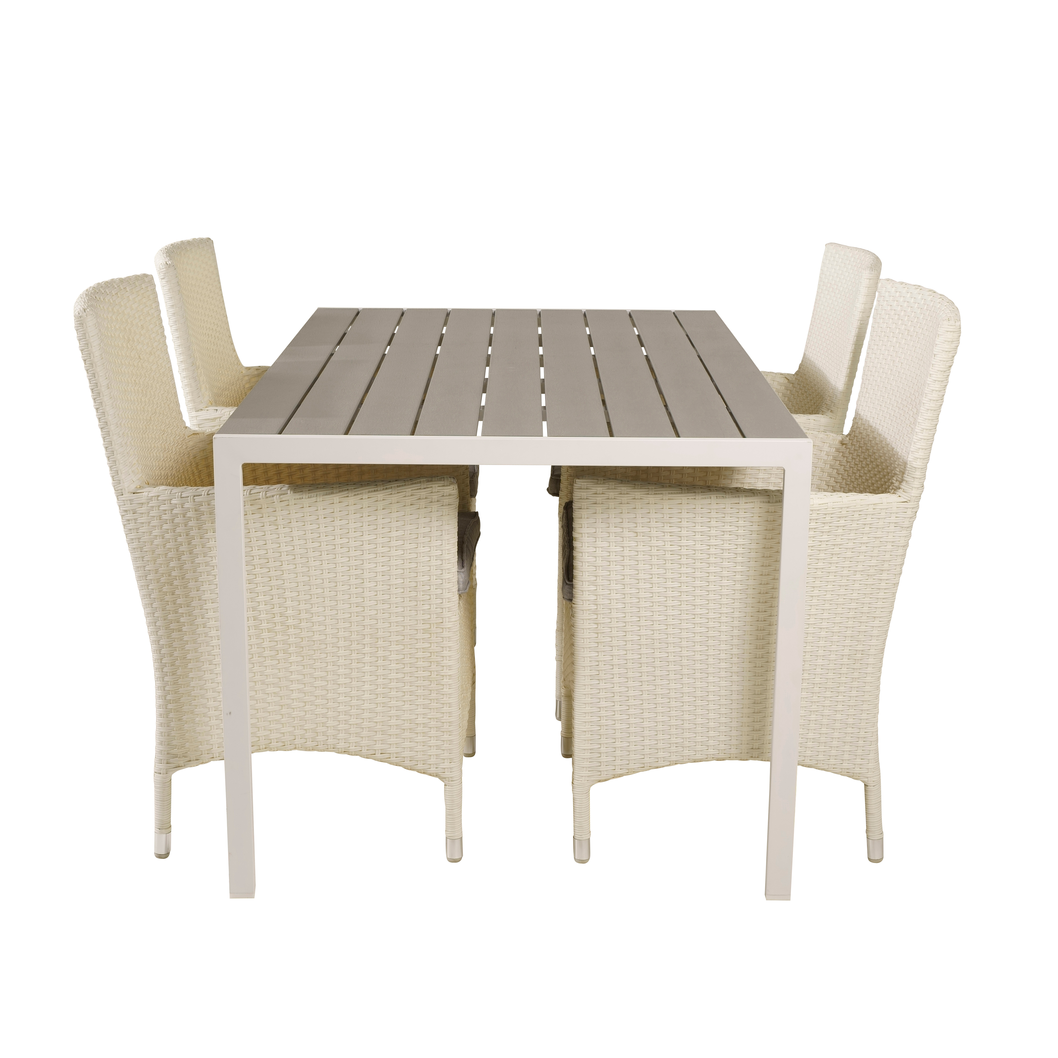 Spisegruppe Venture Home Bront 150 med 4 Milwa Stoler