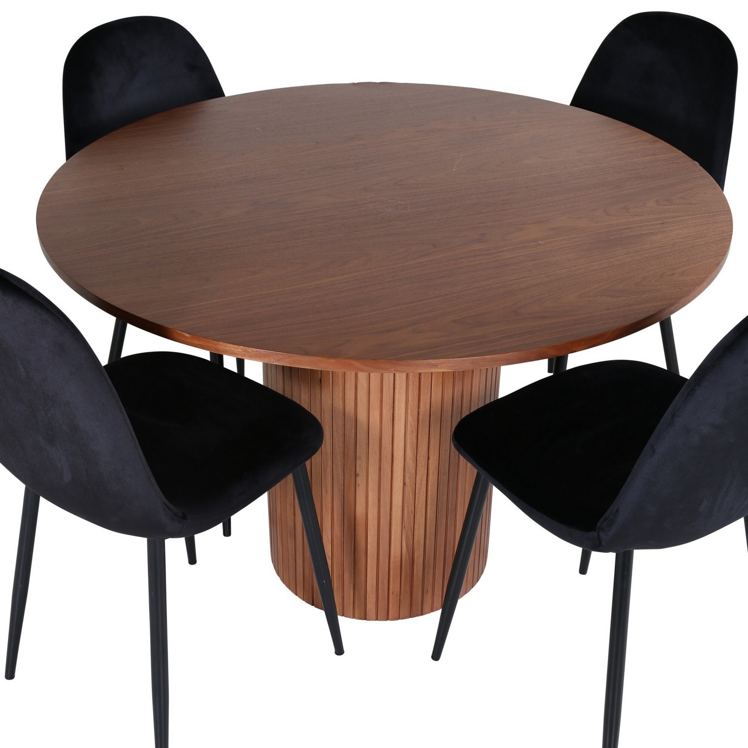 Spisegruppe Venture Home med Bianca Spisebord og 4 Pobbie Spisestoler