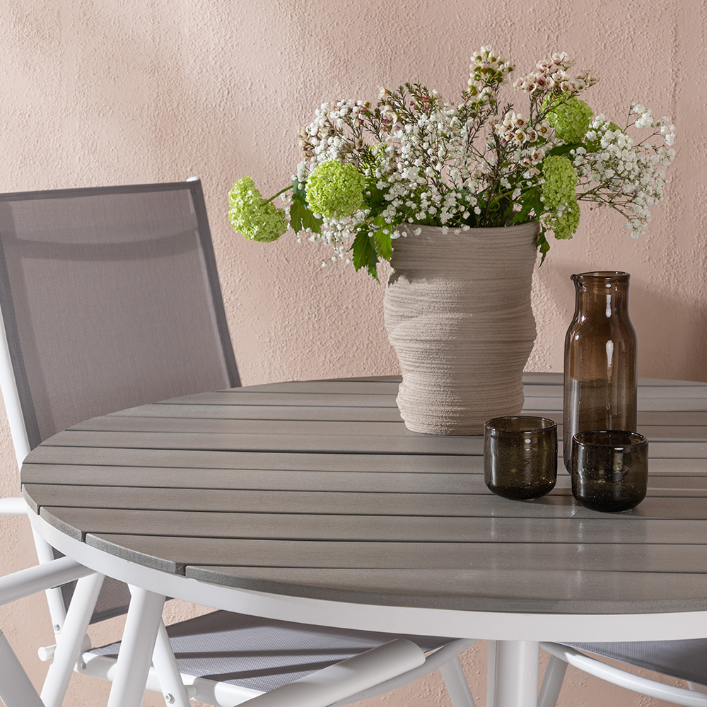 Spisegruppe Venture Home Break Ø120 cm med 4 Break Stoler