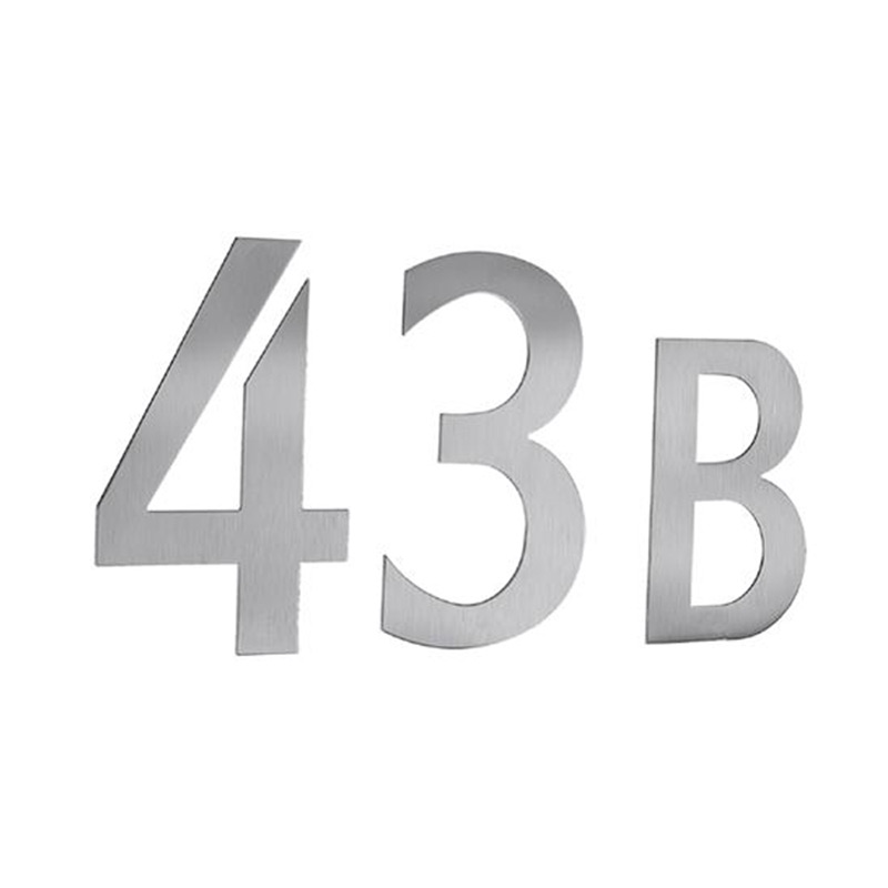 Postkassenummer Beslagsboden Rustfritt Stål