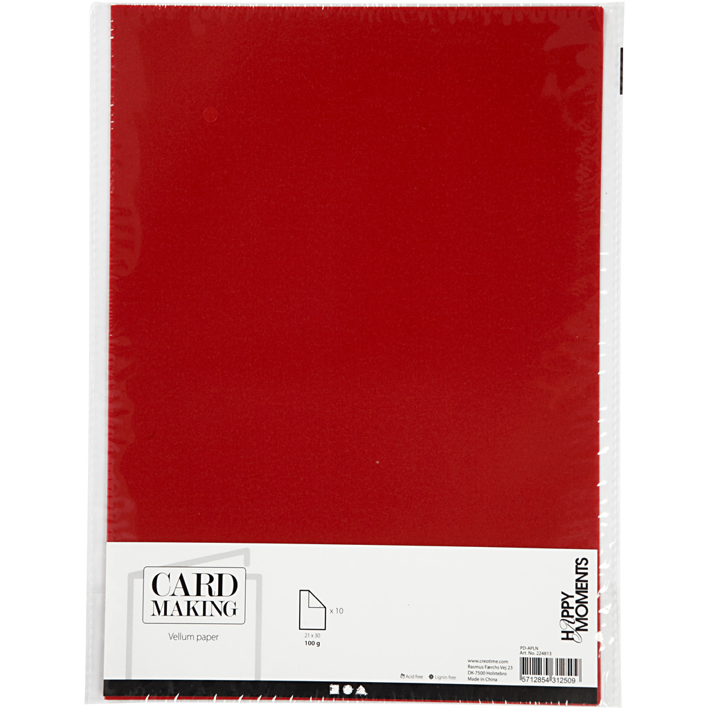 Vellumpapir Creativ Company A4 210x297 mm 10 Ark/1 Pk