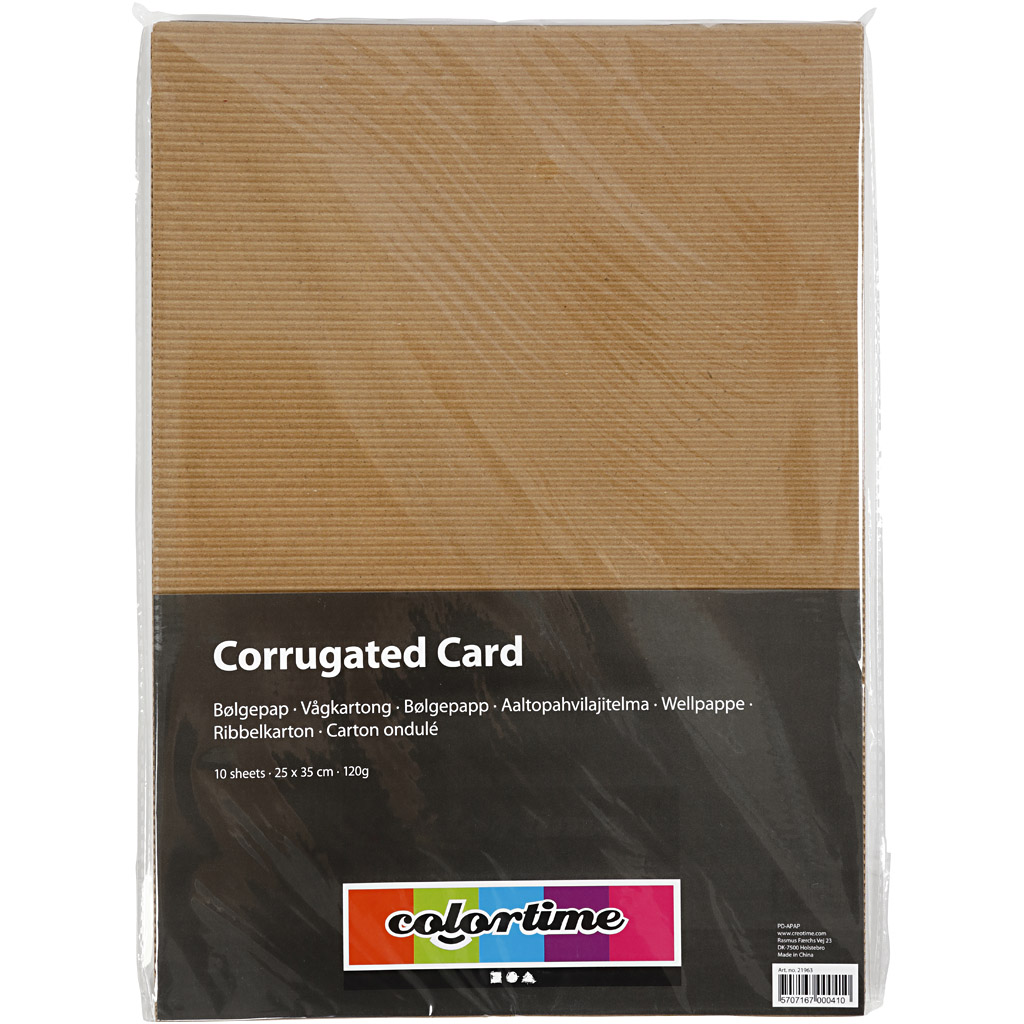 Bølgepapp Creativ Company 120 g 10 Ark/1 Pk