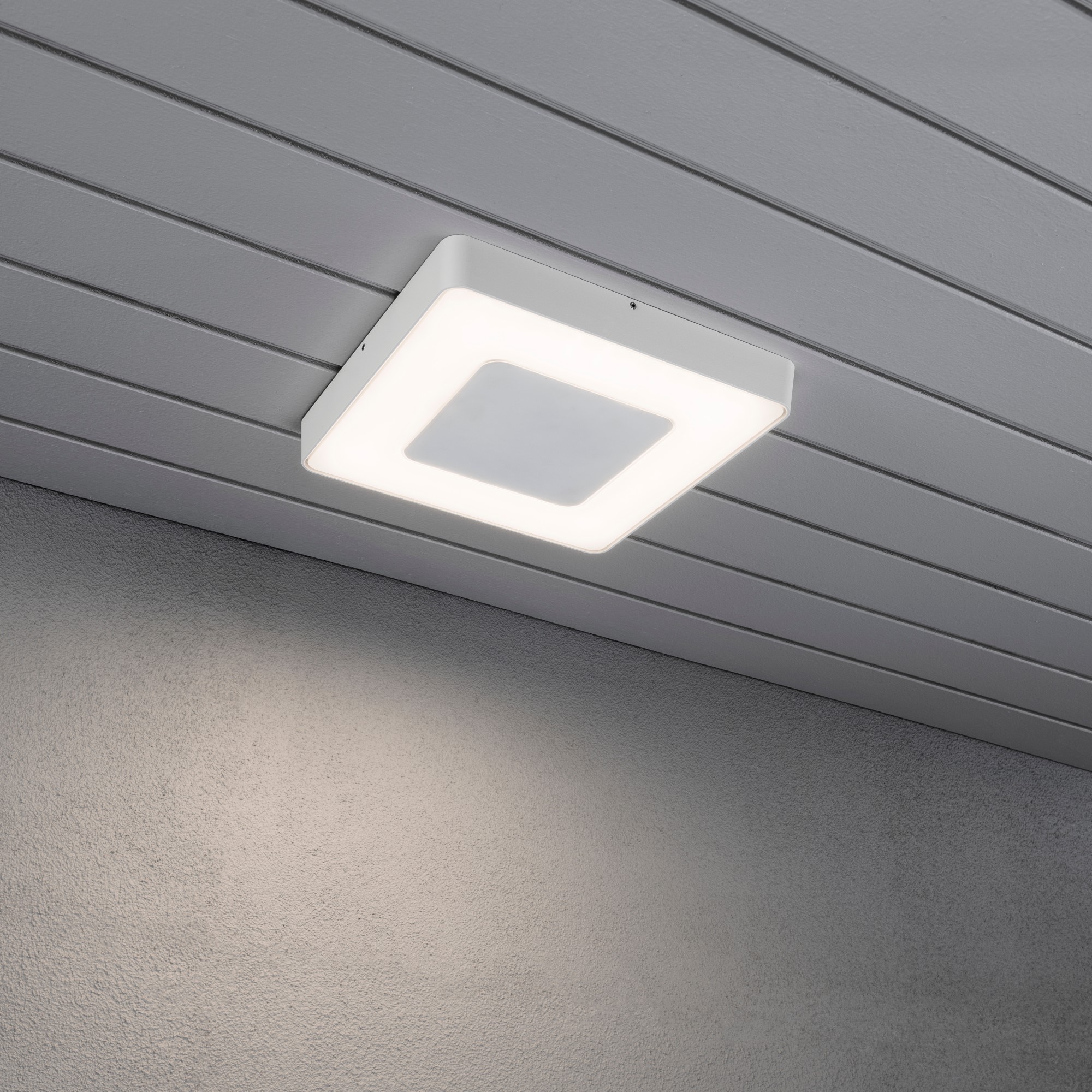 Vegglampe Gnosjö Konstsmide Carrara Square LED med Fjernkontroll