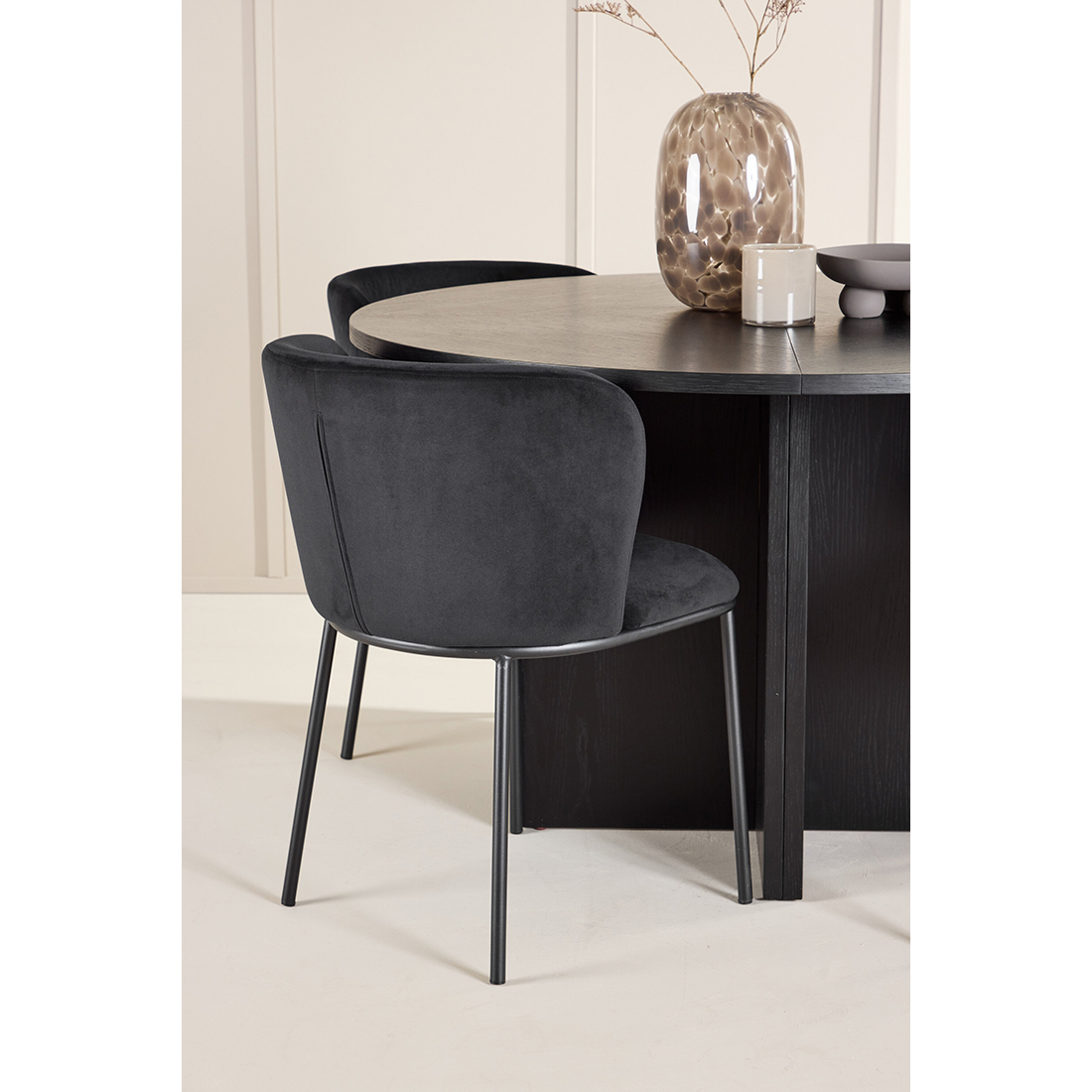 Spisegruppe Venture Home Strada Ø120 cm med 4st Edina Spisestoler