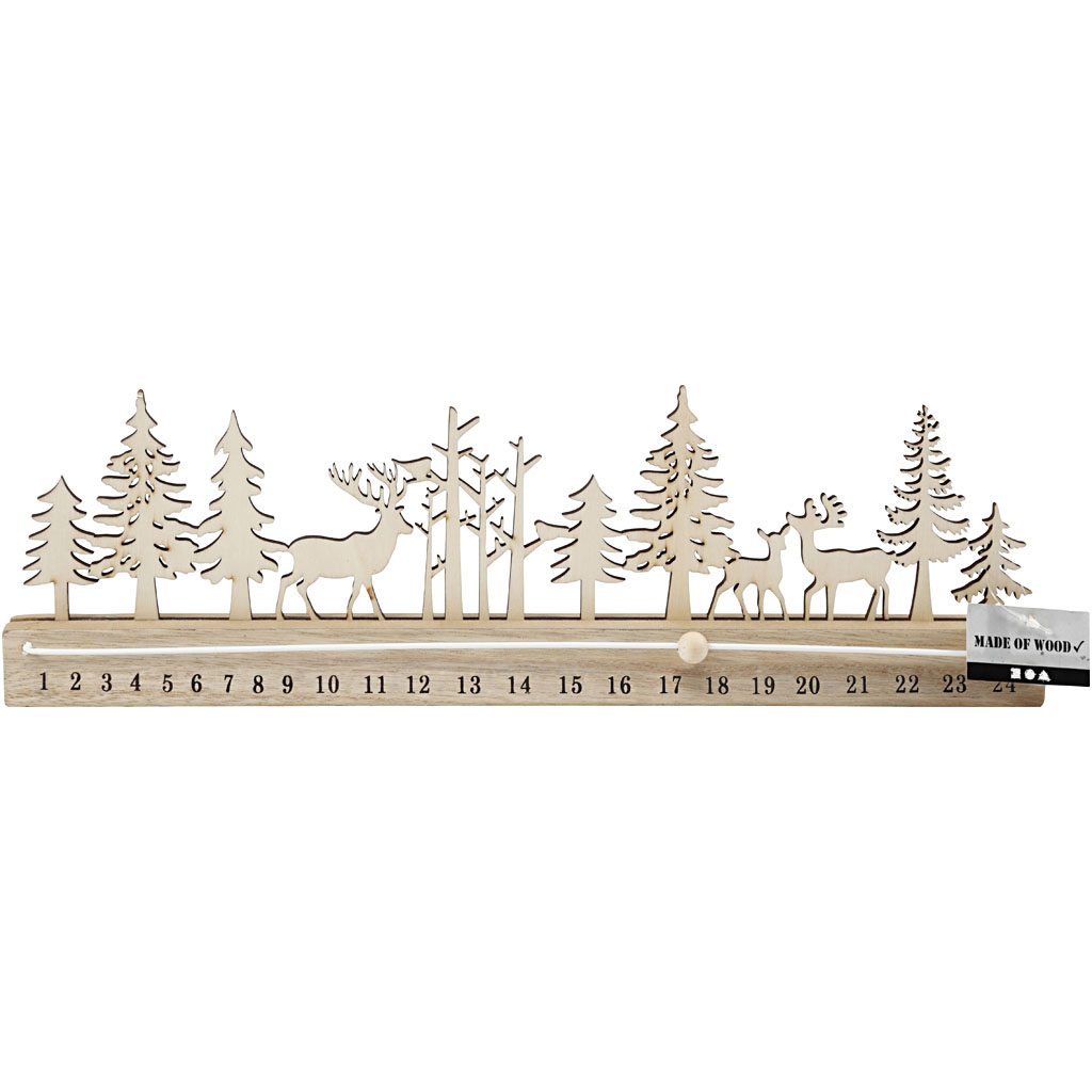 Julekalender Creativ Company 12x40x3,6 cm