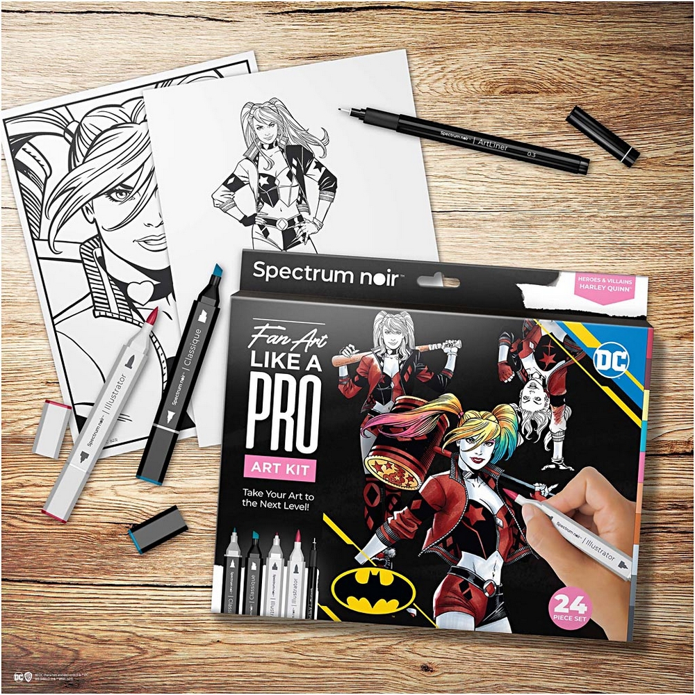 Hobbysett Creativ Company DIY Kit Illustrasjon Harley Quinn