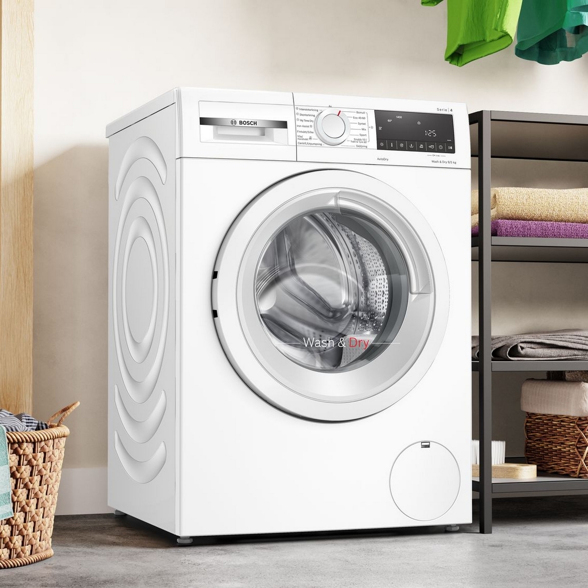 Vaskemaskin/Tørketrommel Bosch WNA144VLSN Serie 4 damp